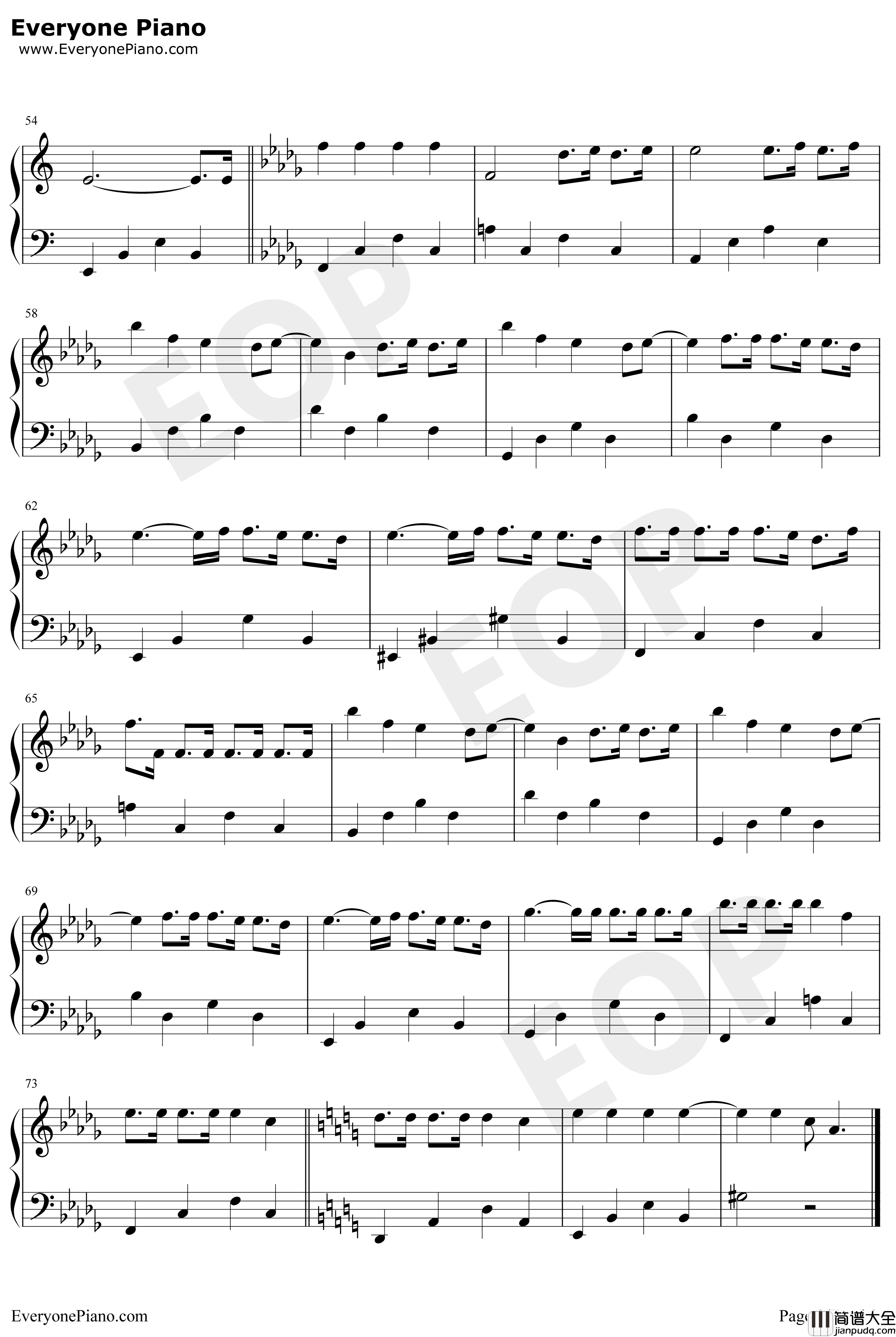 慢半拍钢琴谱_薛之谦