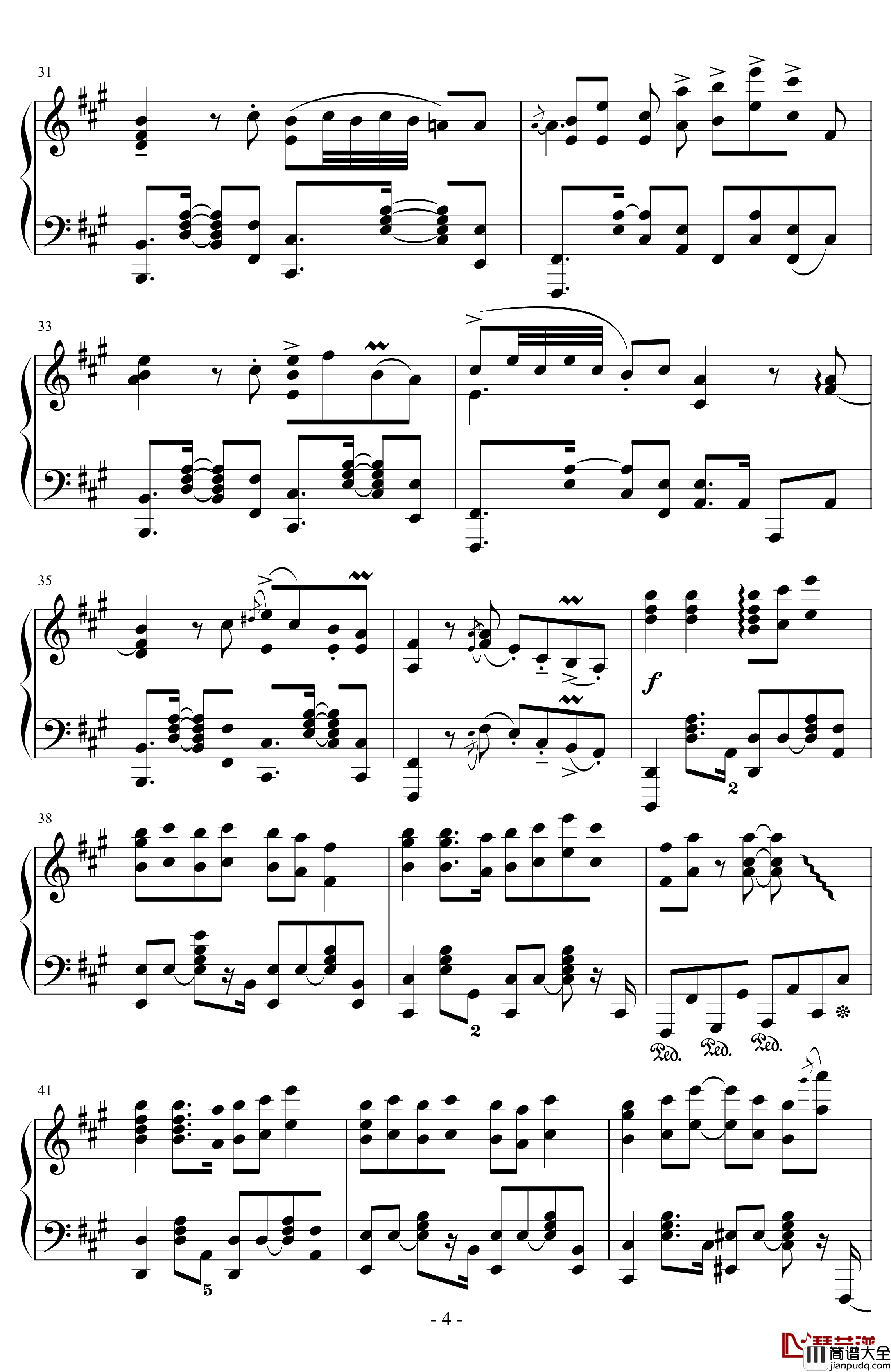 彗星ハネムーン钢琴谱_彗星蜜月_ナユタン星人