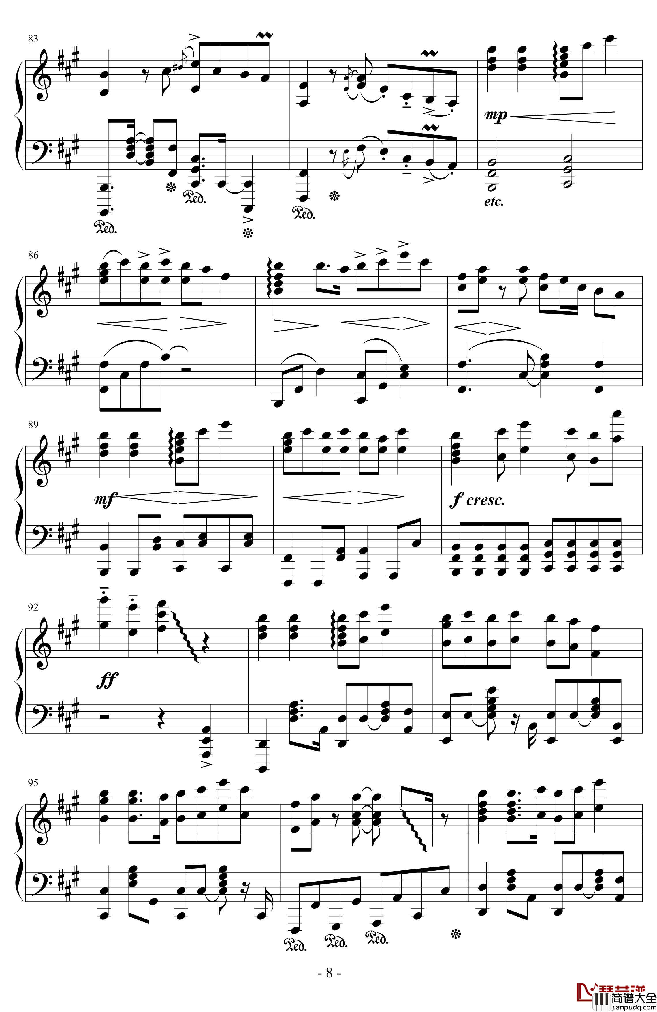 彗星ハネムーン钢琴谱_彗星蜜月_ナユタン星人