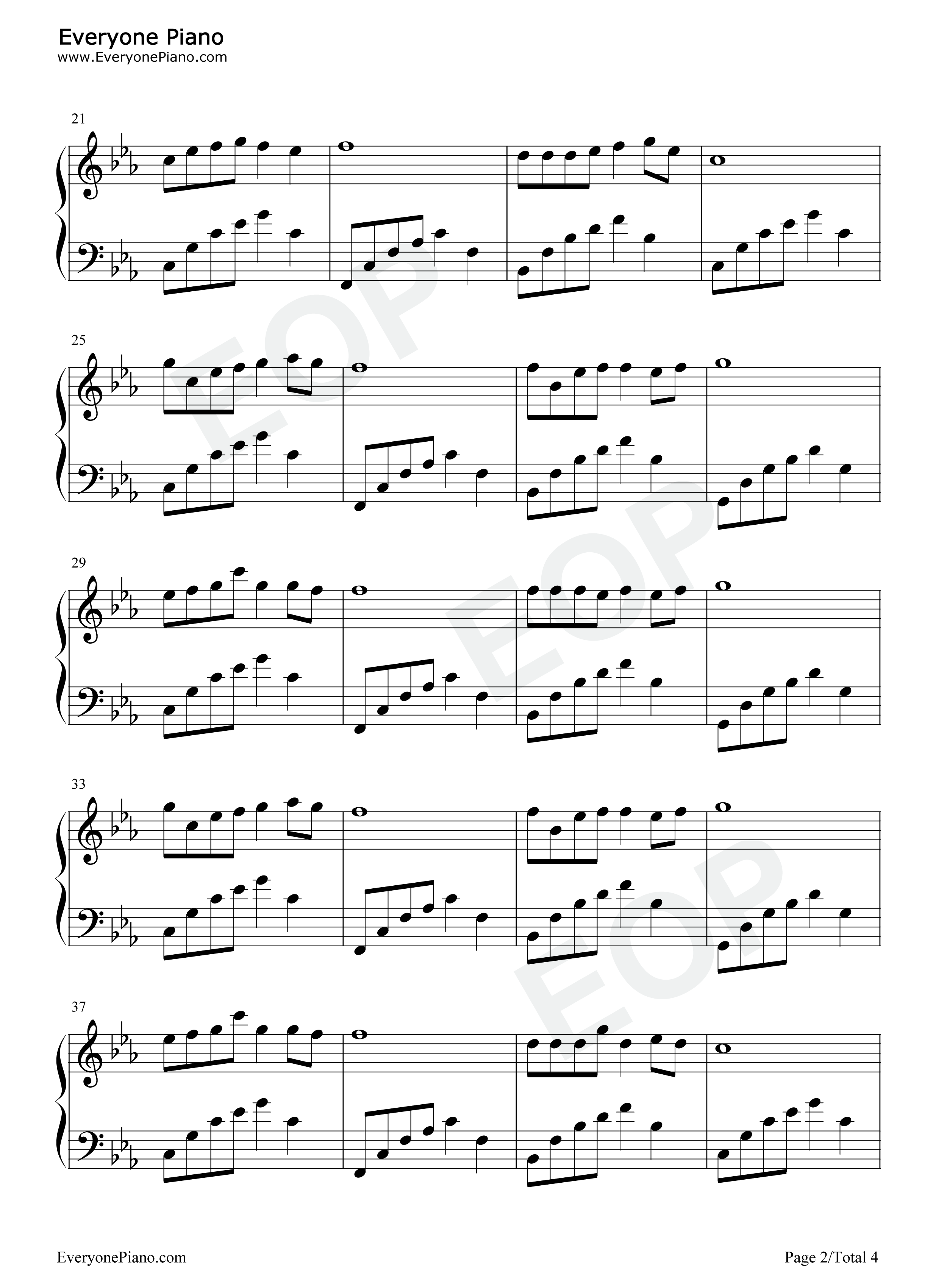 片片相思赋予谁钢琴谱_晓依