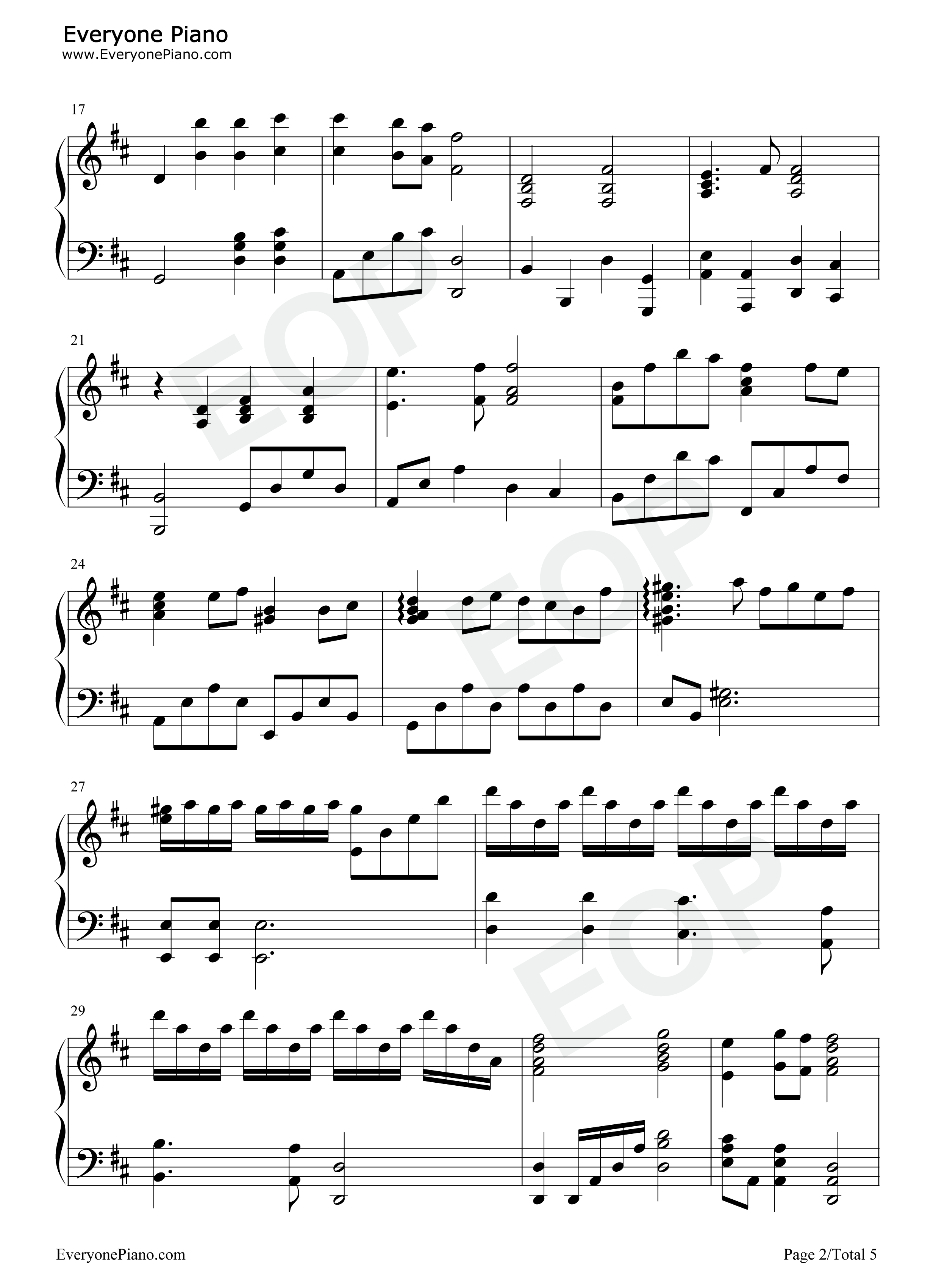 Test_Drive钢琴谱_John_Powell