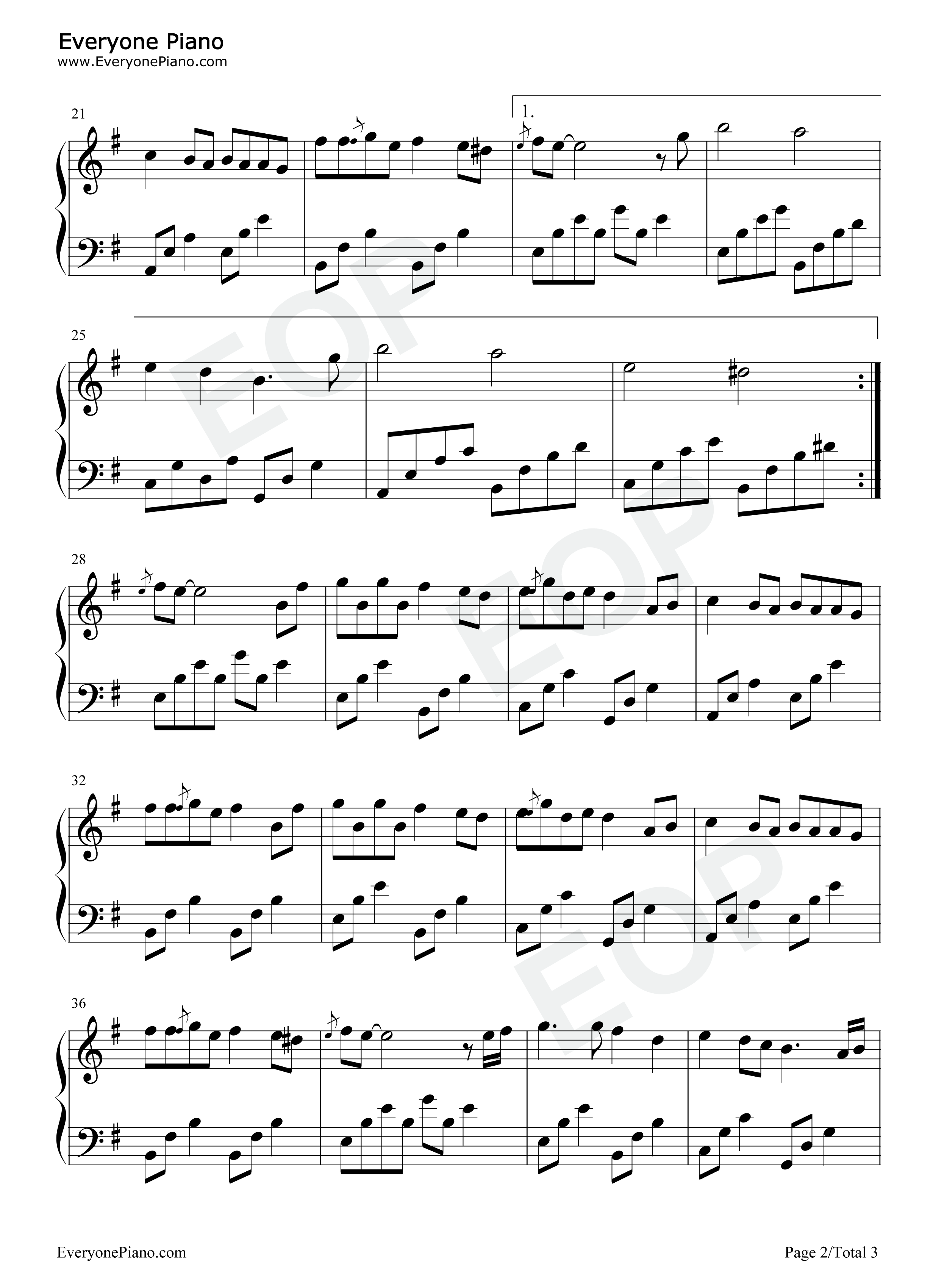 人间总有一两风钢琴谱_李蕊儿