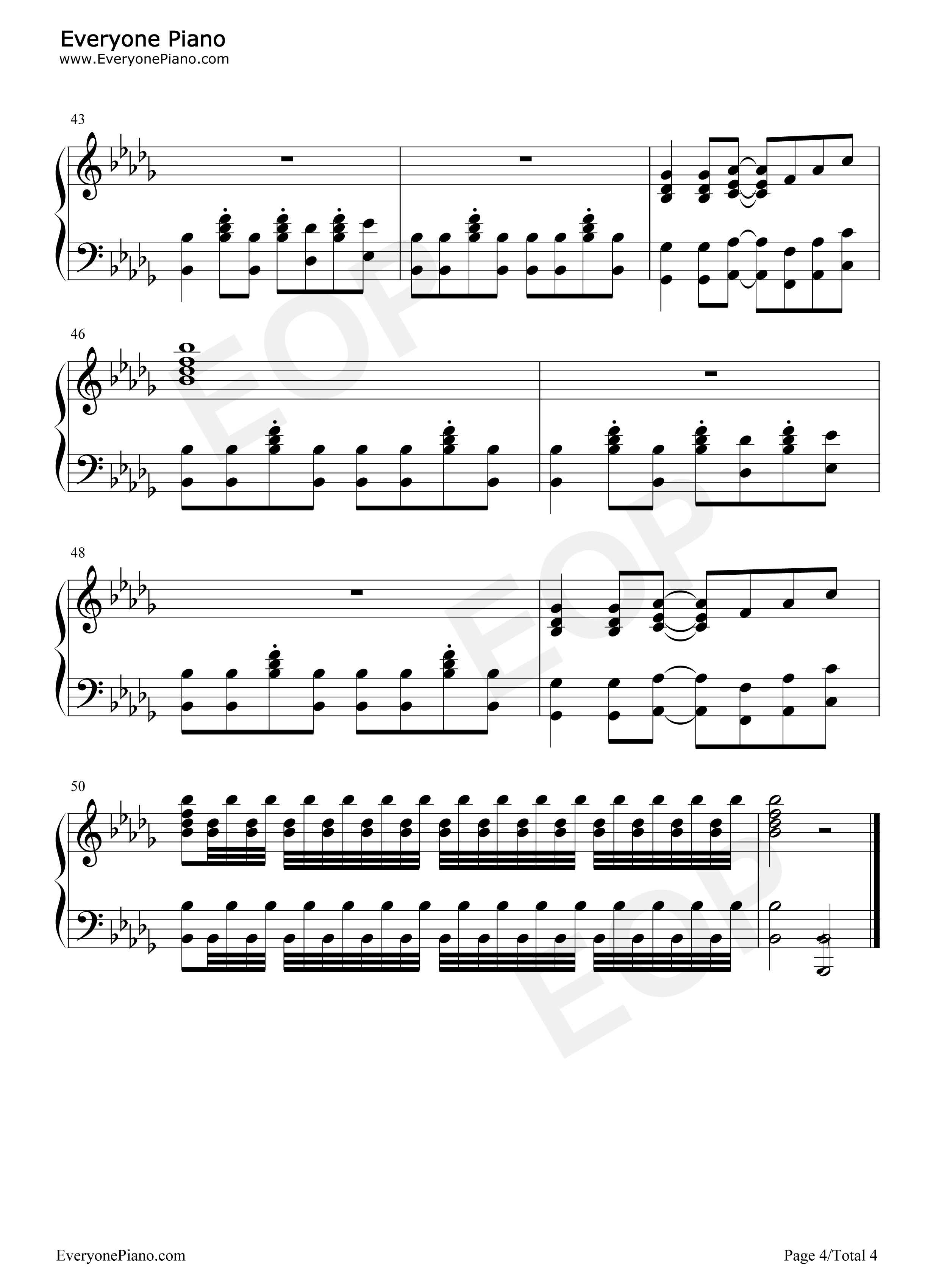 最后的挣扎钢琴谱_蓑部雄崇