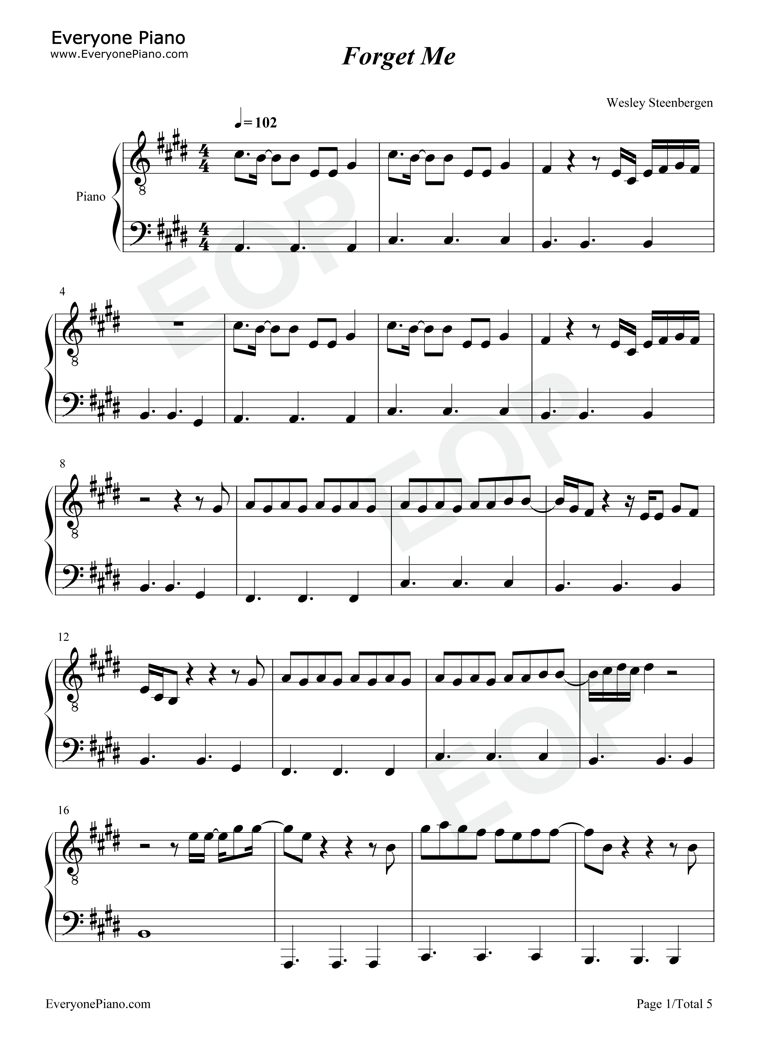 Forget_Me钢琴谱_Lewis_Capaldi