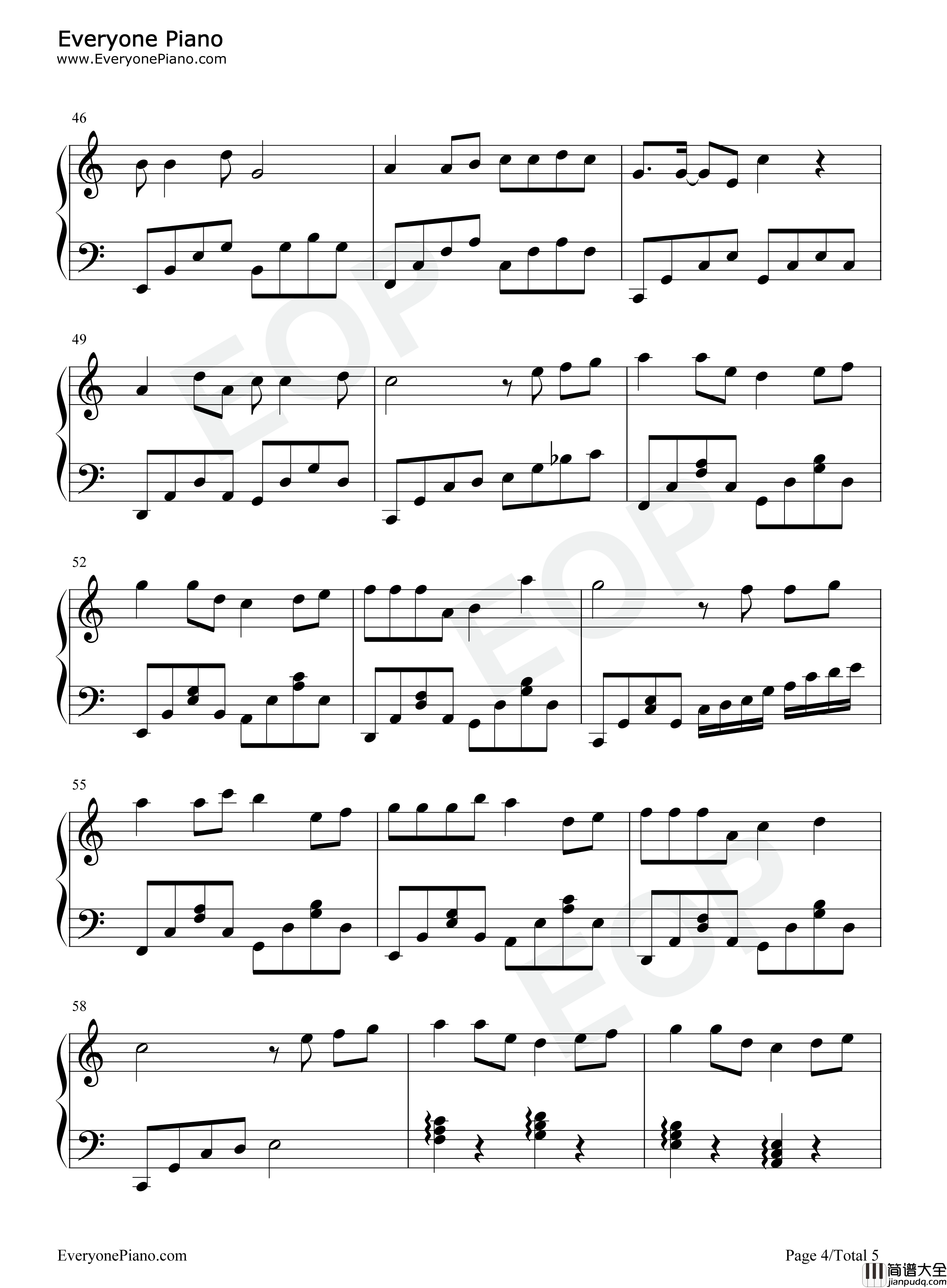 陪你奇奇怪怪陪你可可爱爱钢琴谱_爱朵女孩