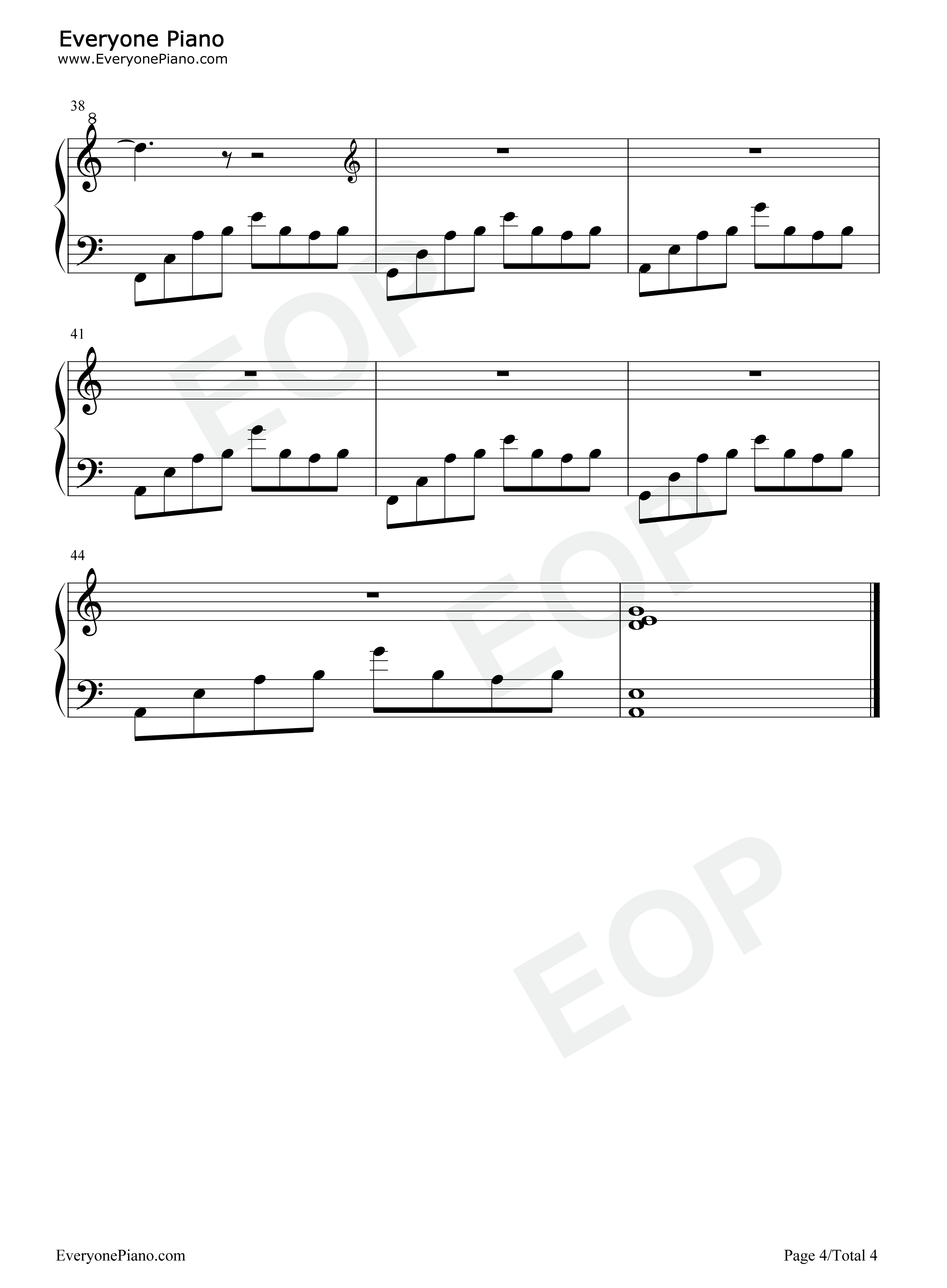 心傷钢琴谱_甘茶の音乐工房