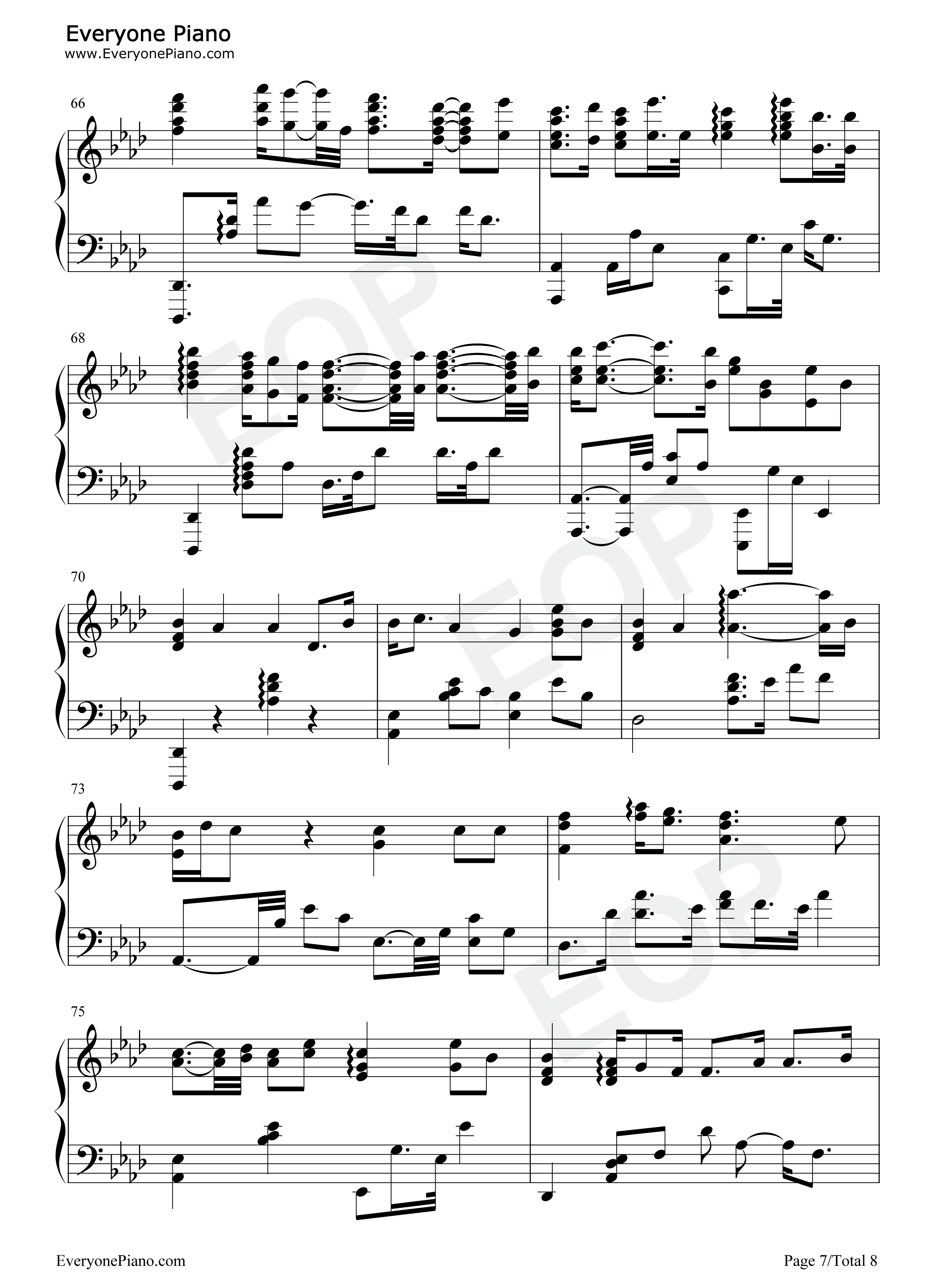 我用什么把你留住钢琴谱_福禄寿FloruitShow