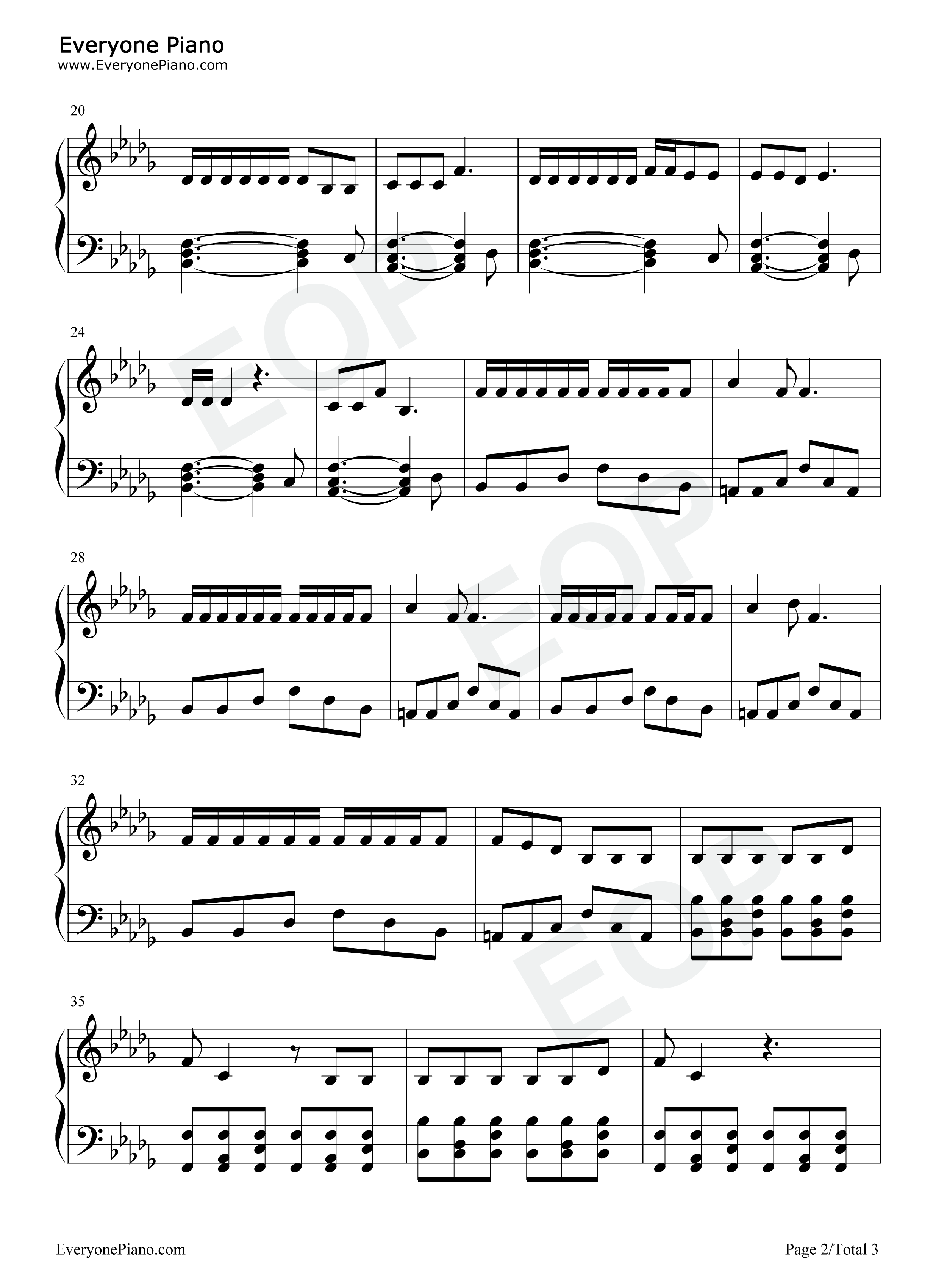 Shut_Down钢琴谱_Blackpink