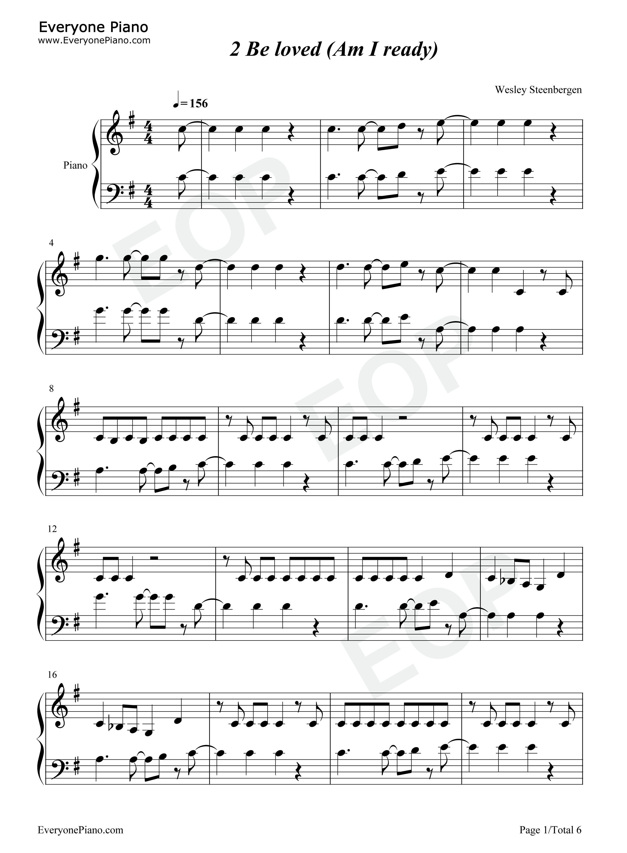 2_Be_Loved_Am_I_Ready钢琴谱_Lizzo