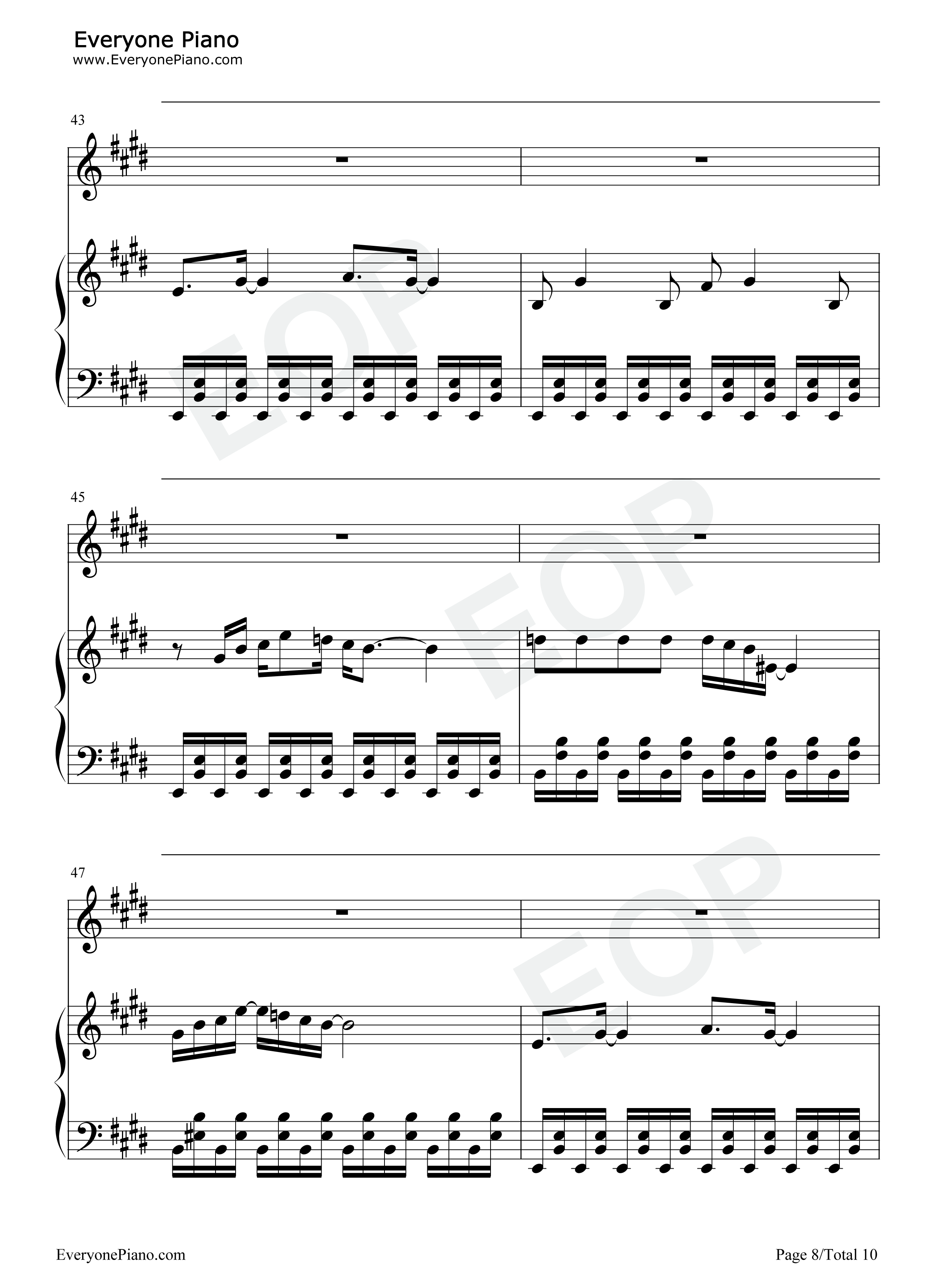 纽约的司机驾着北京的梦钢琴谱_张学友