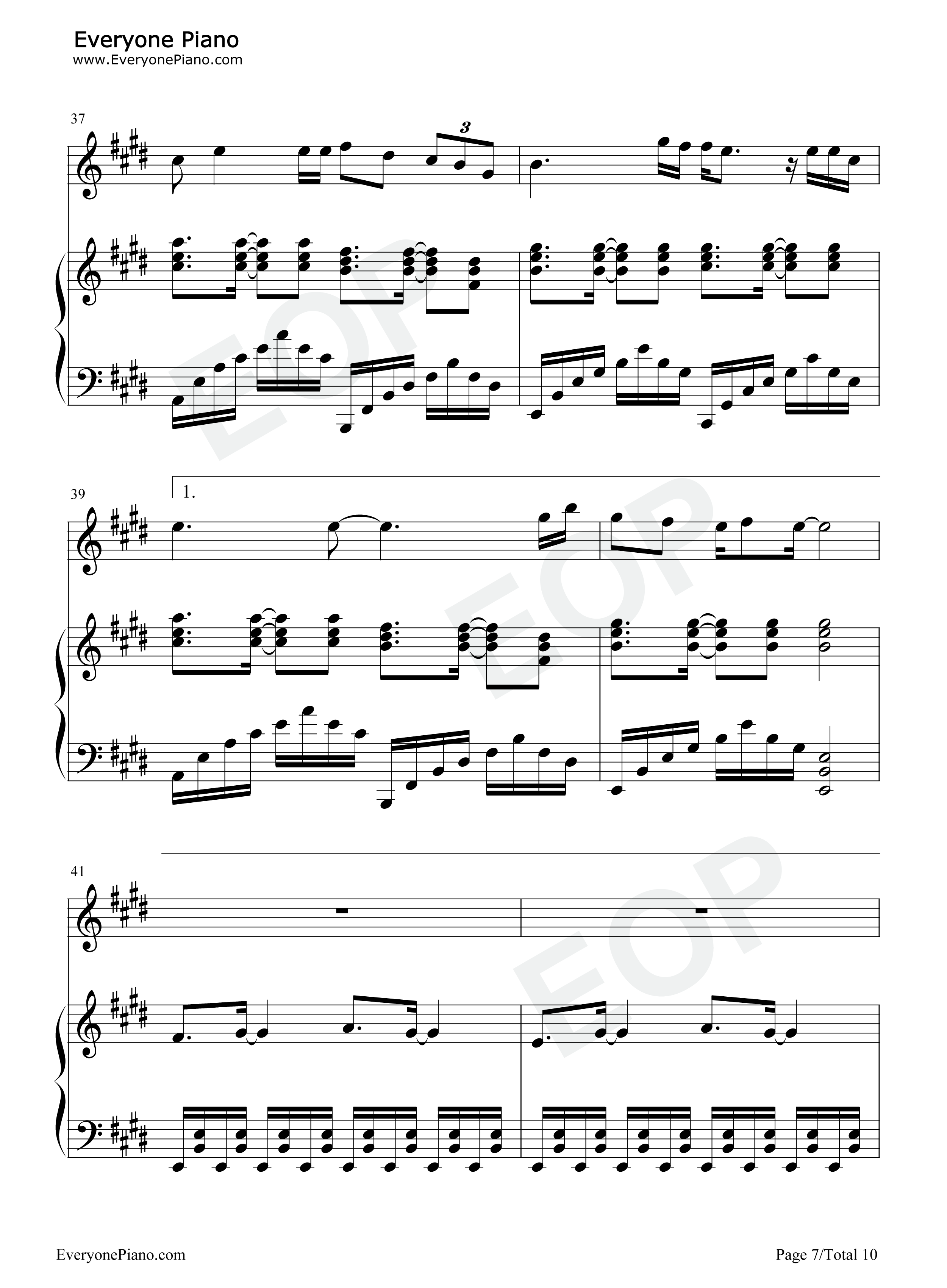 纽约的司机驾着北京的梦钢琴谱_张学友