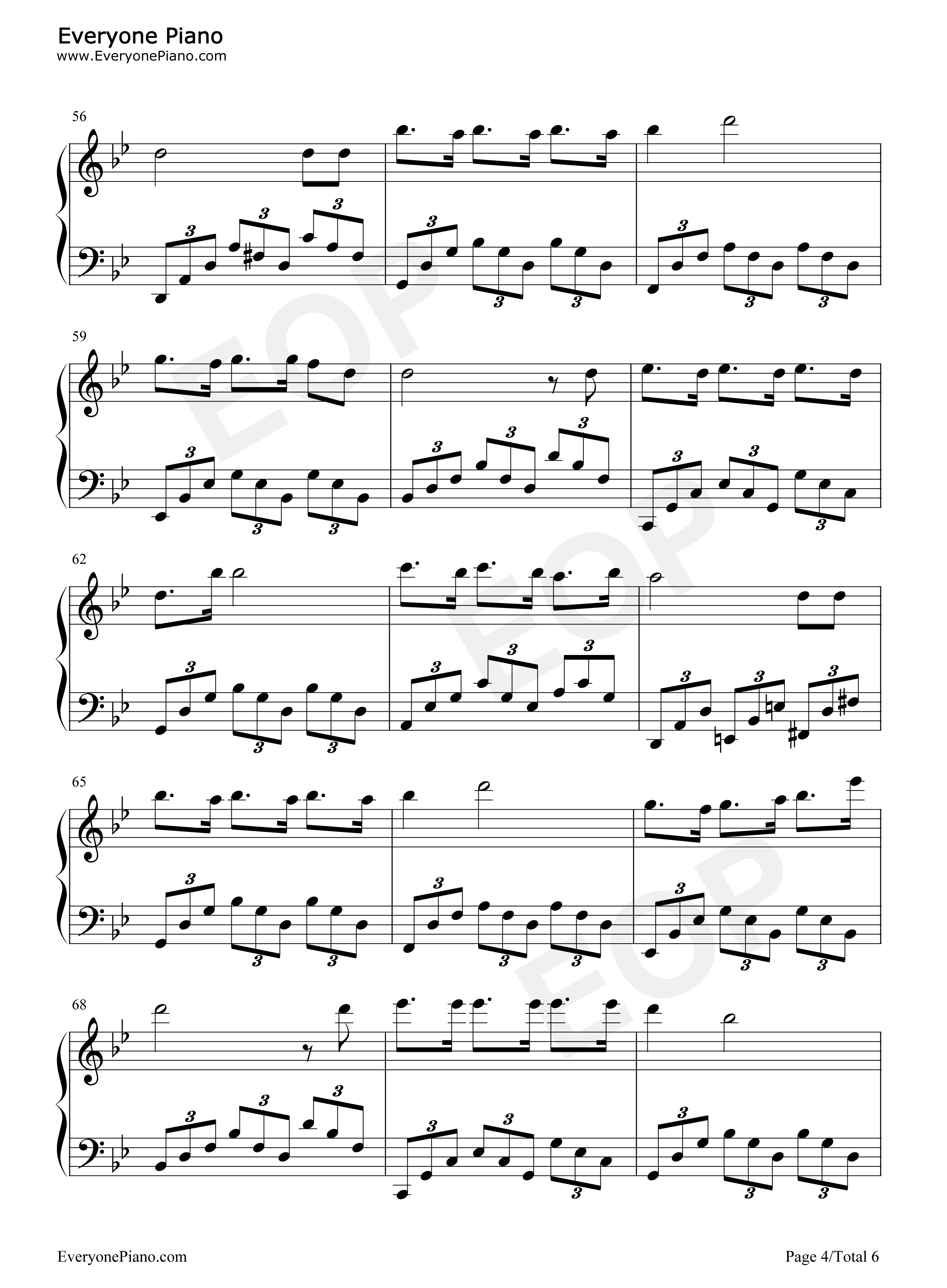 你不是第一个离开的人钢琴谱_邓紫棋