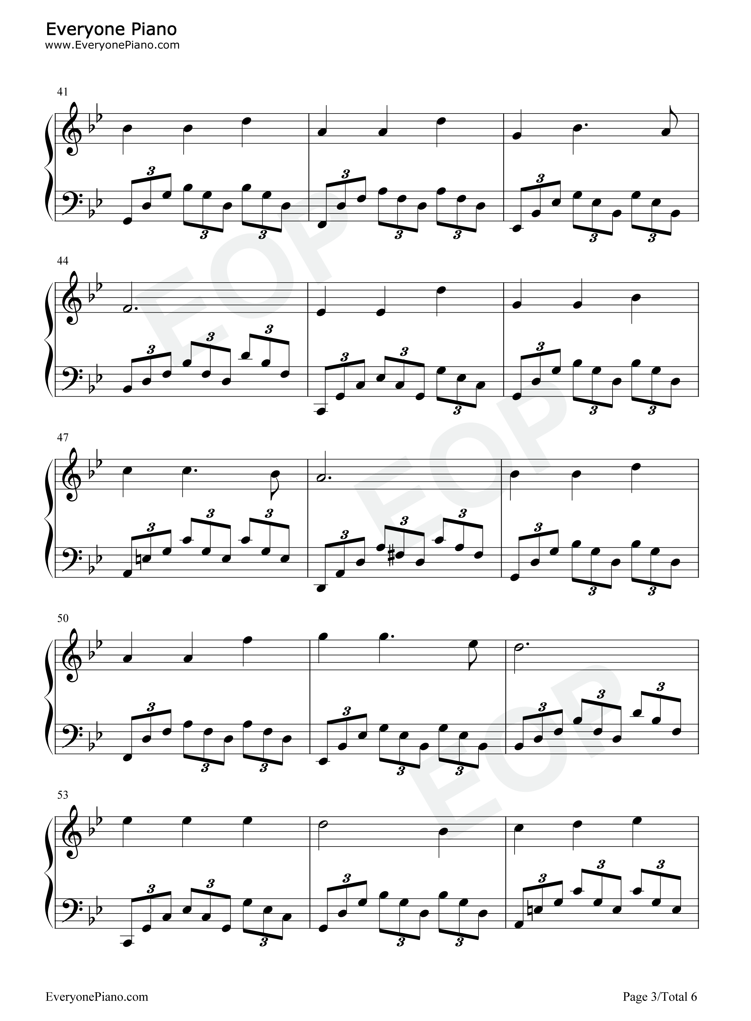 你不是第一个离开的人钢琴谱_邓紫棋