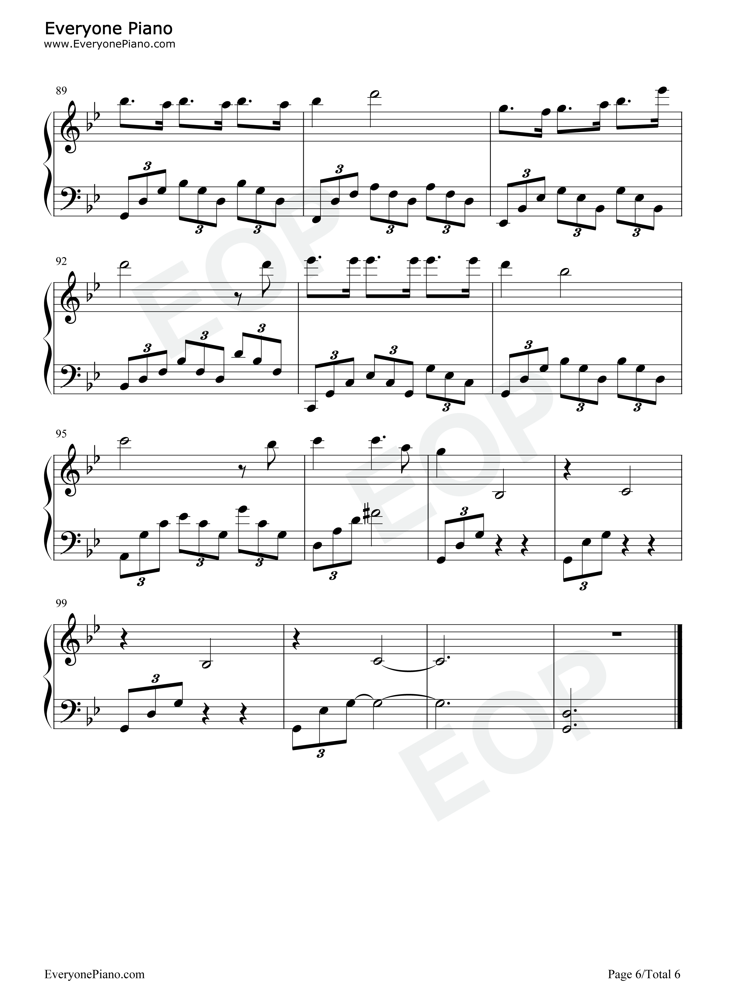 你不是第一个离开的人钢琴谱_邓紫棋