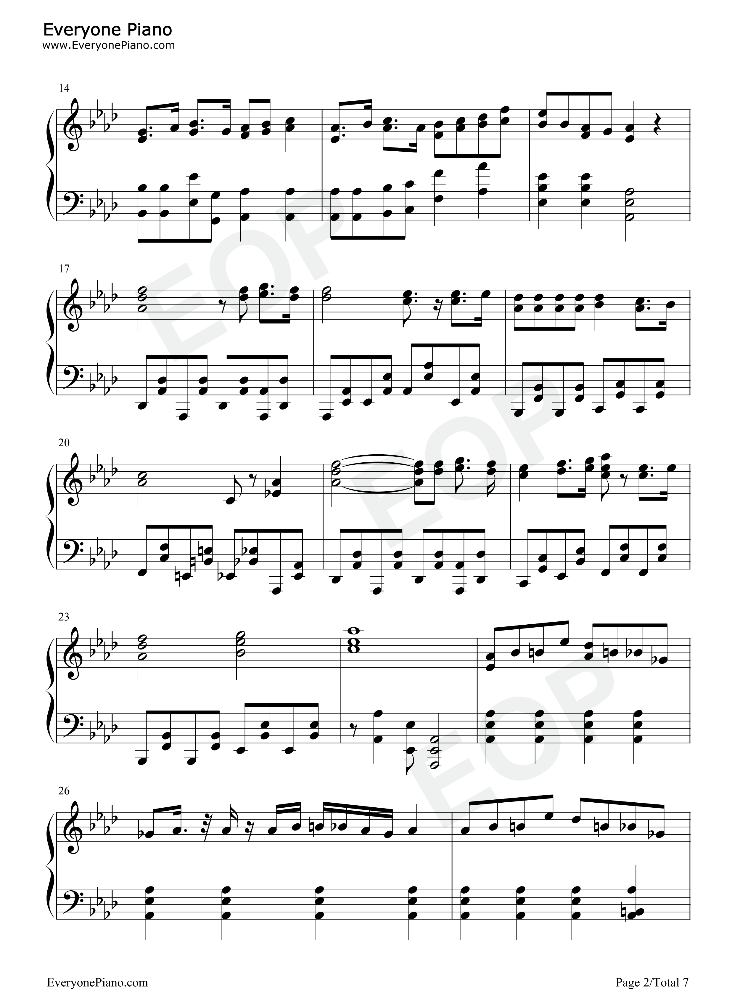 まるかいて地球钢琴谱_甲斐田幸