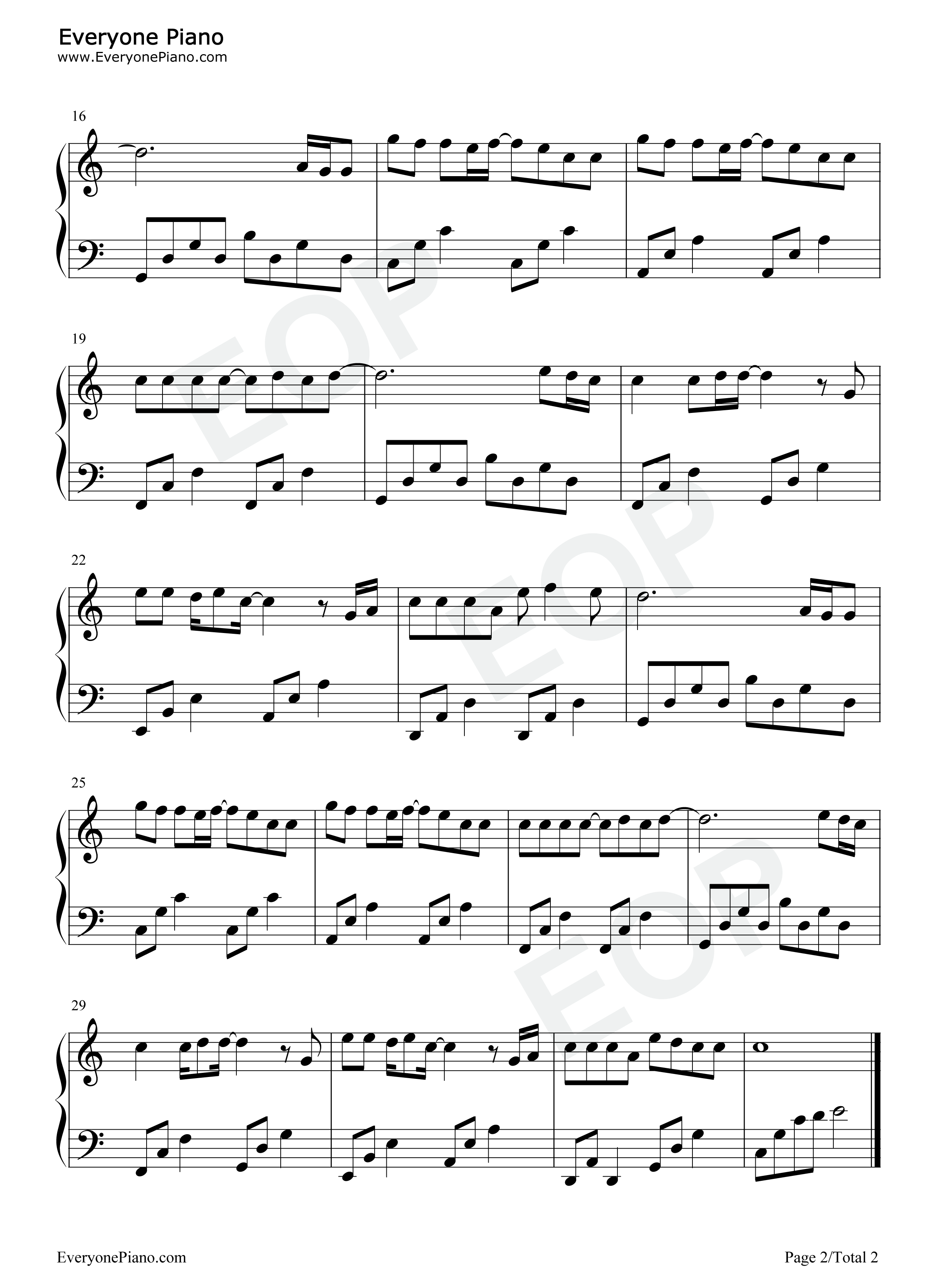 爱都爱了钢琴谱_MC小洲