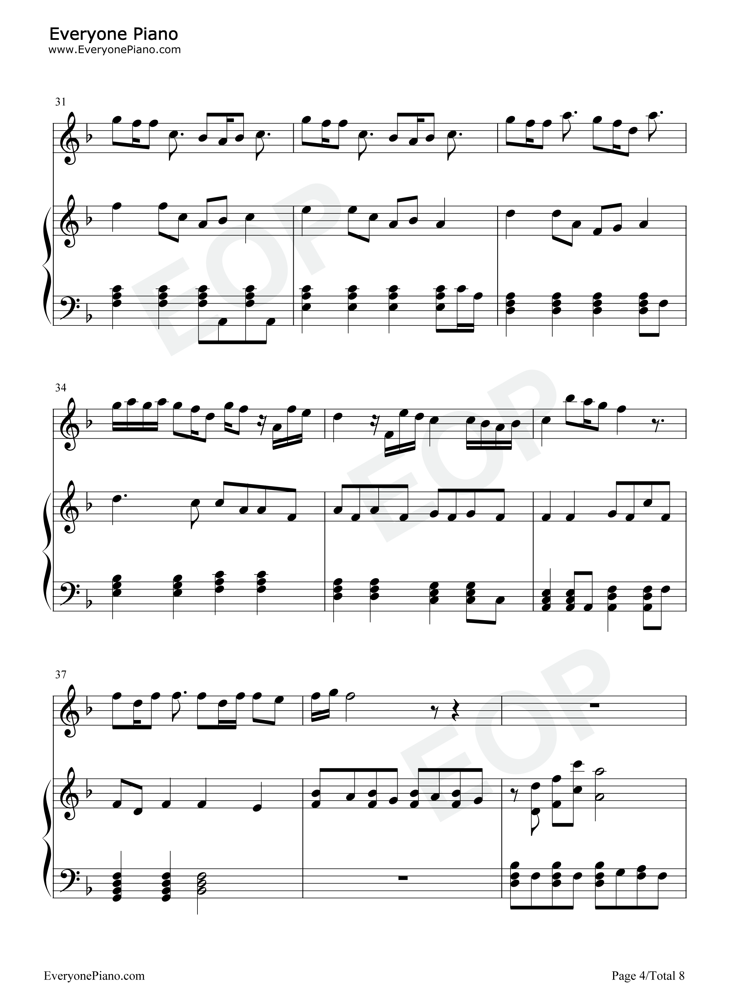 浪漫血液钢琴谱_林俊杰