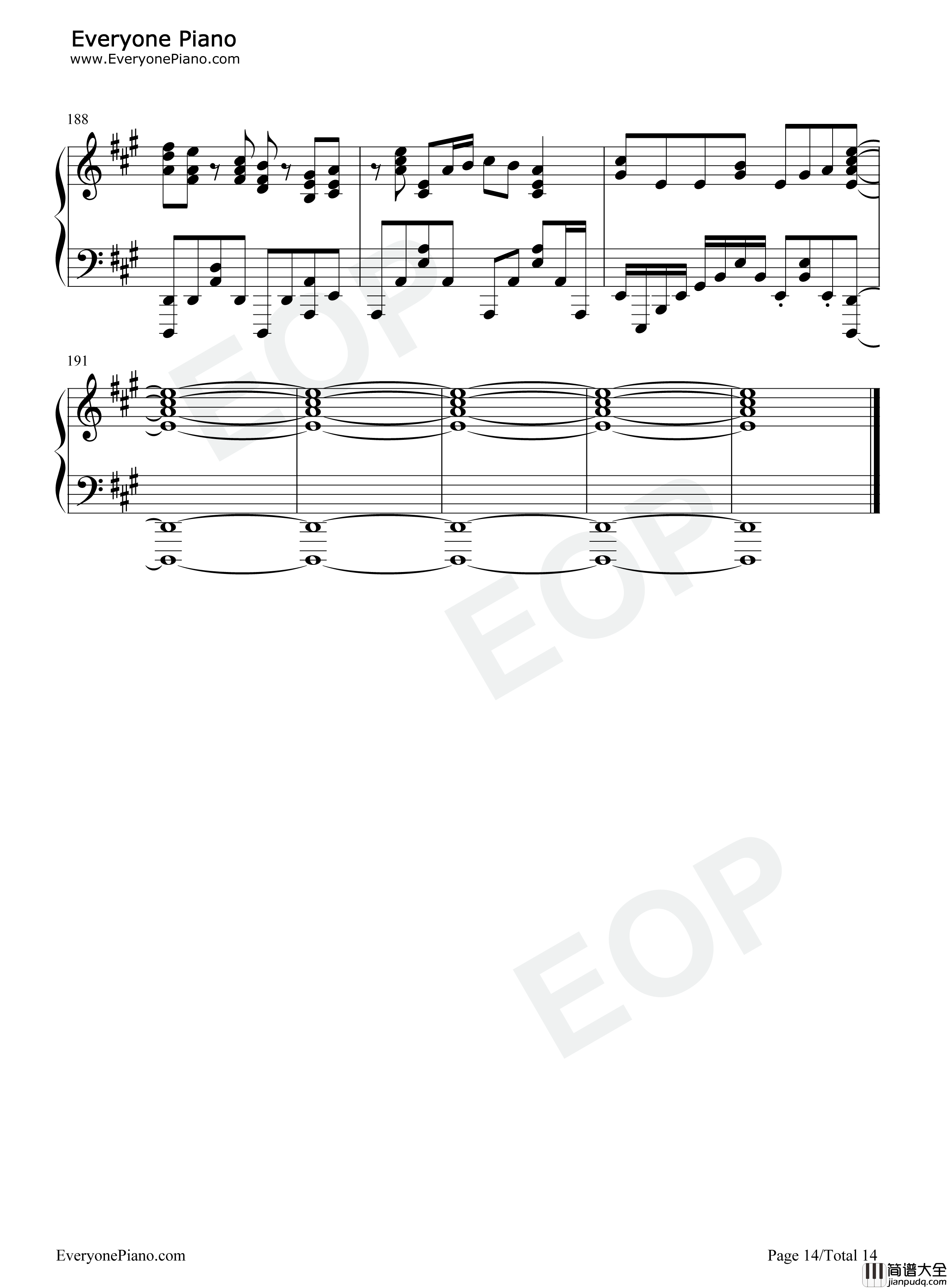 花の塔钢琴谱_さユり_Sayuri