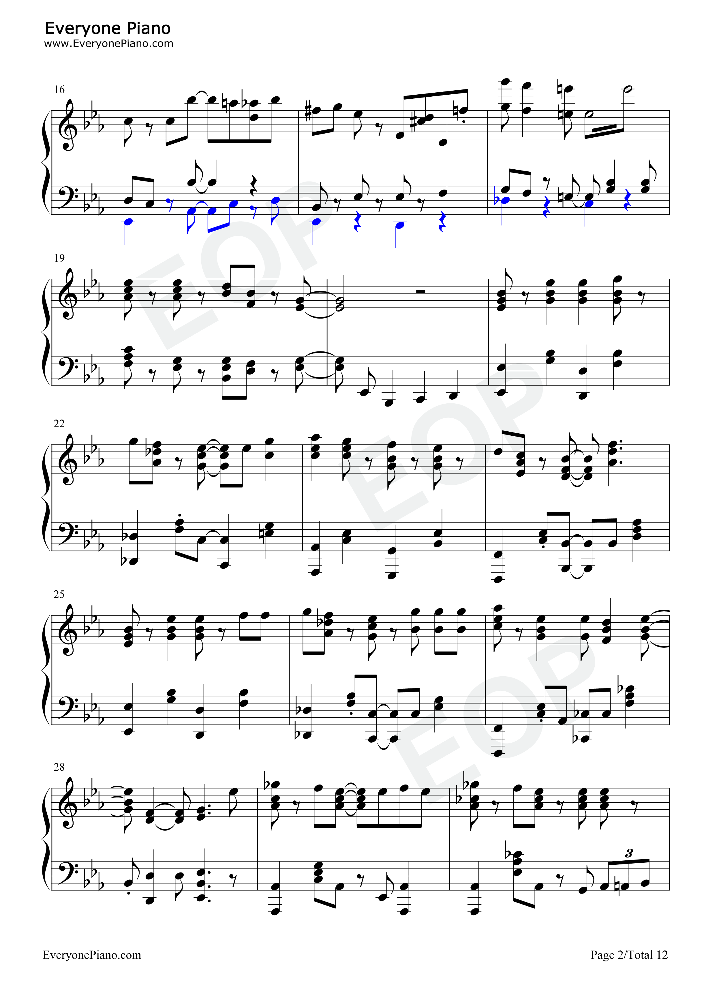 Glitter钢琴谱_sumika