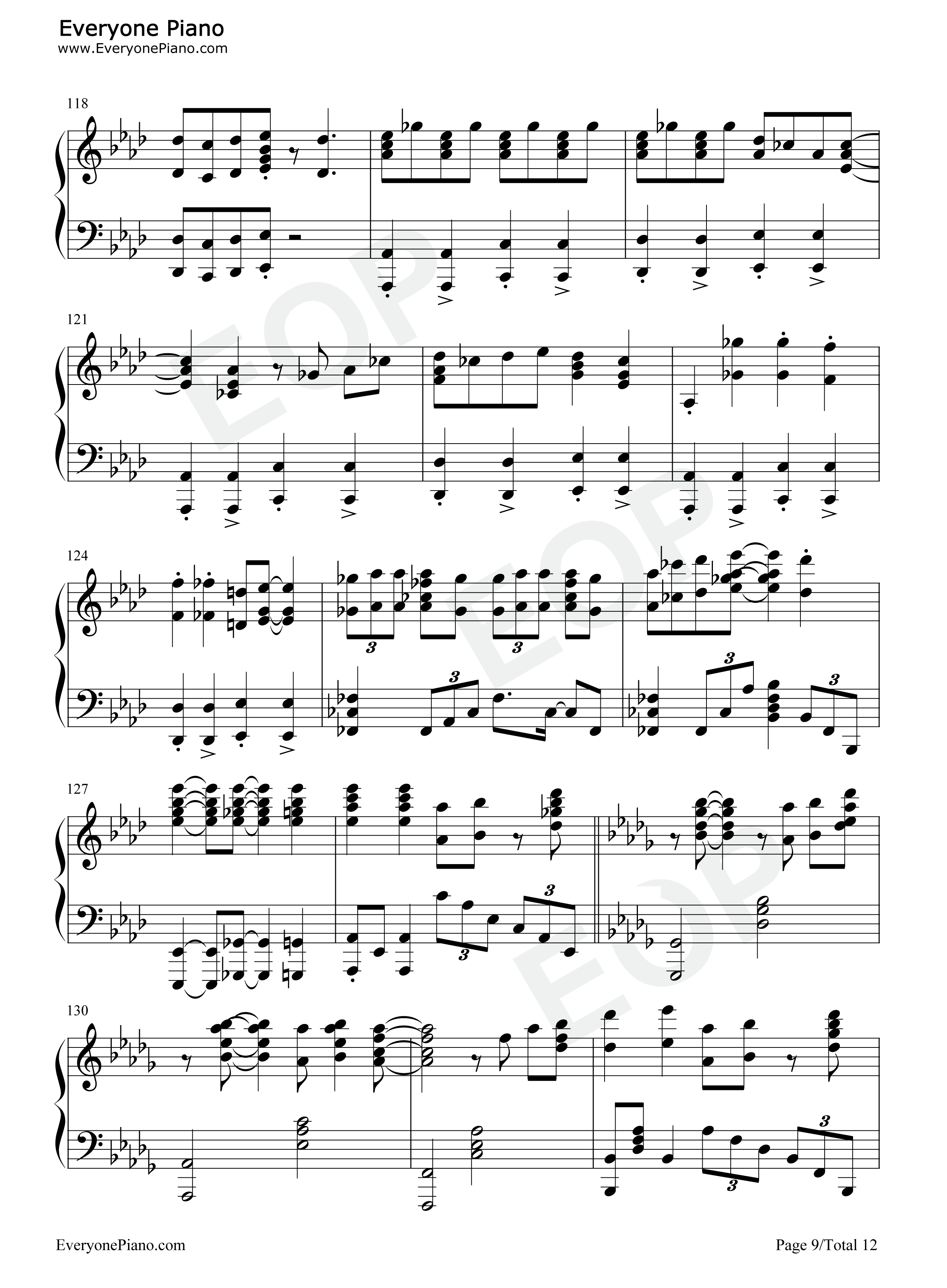 Glitter钢琴谱_sumika