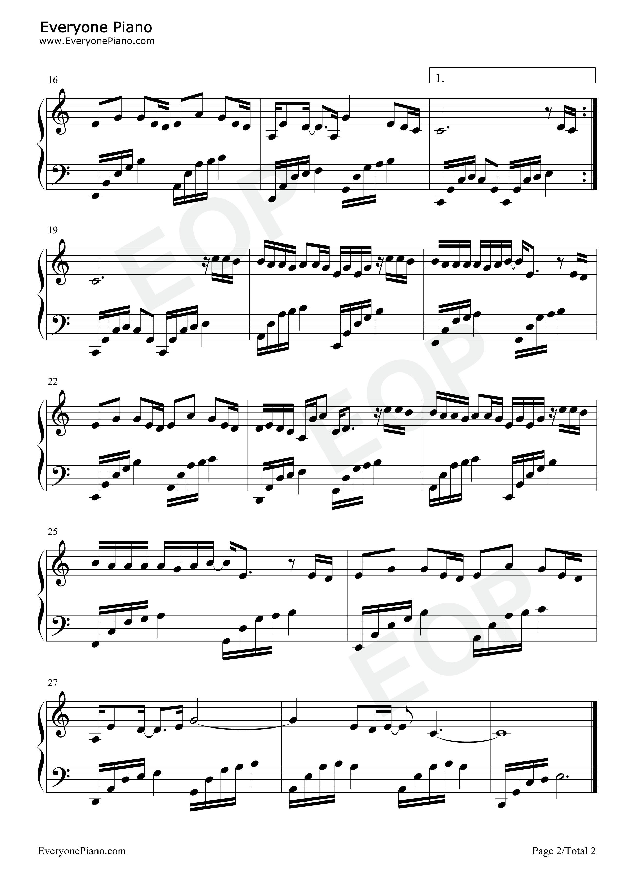 对你说钢琴谱_半吨兄弟