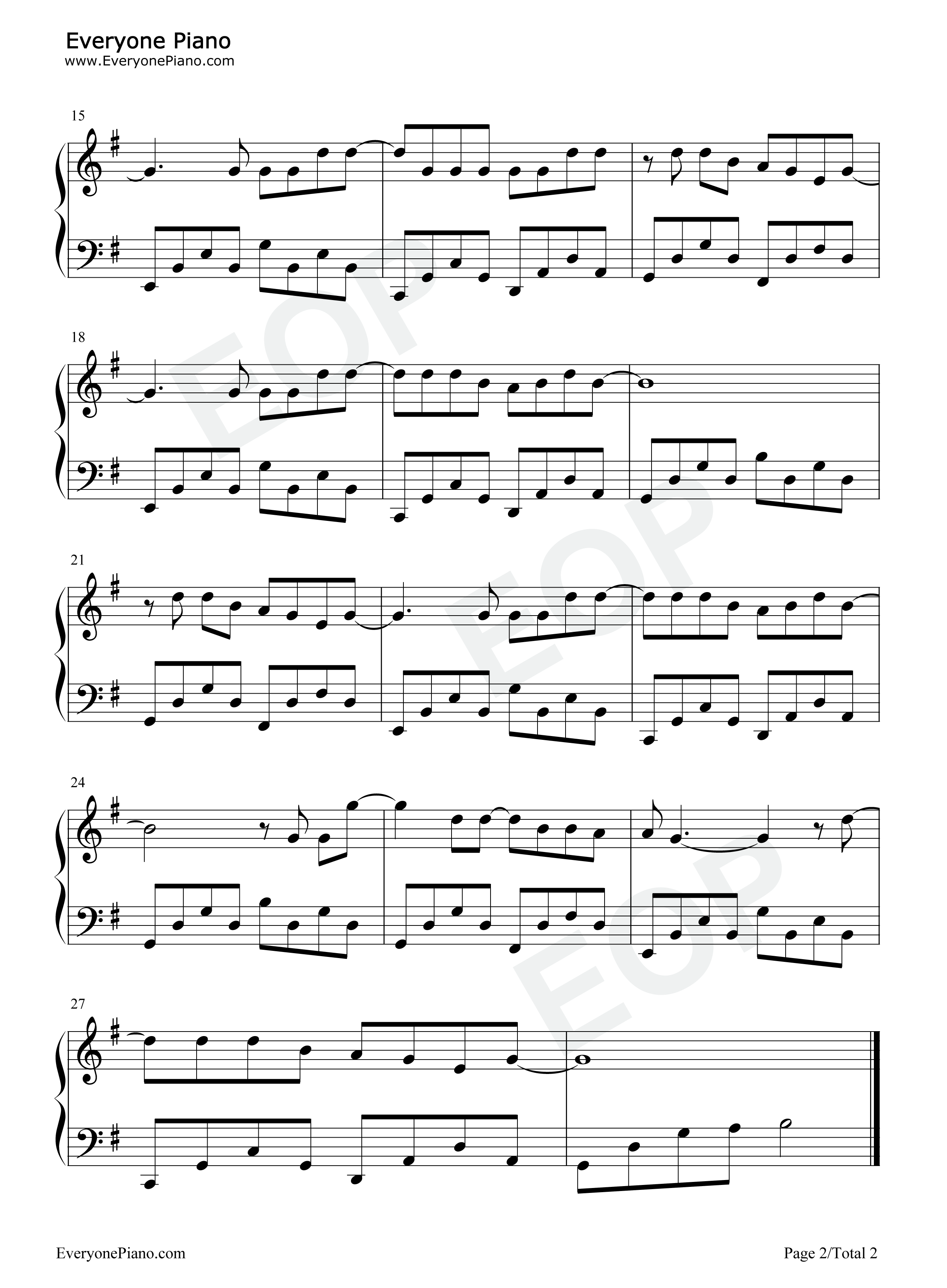 在你的身边钢琴谱_盛哲