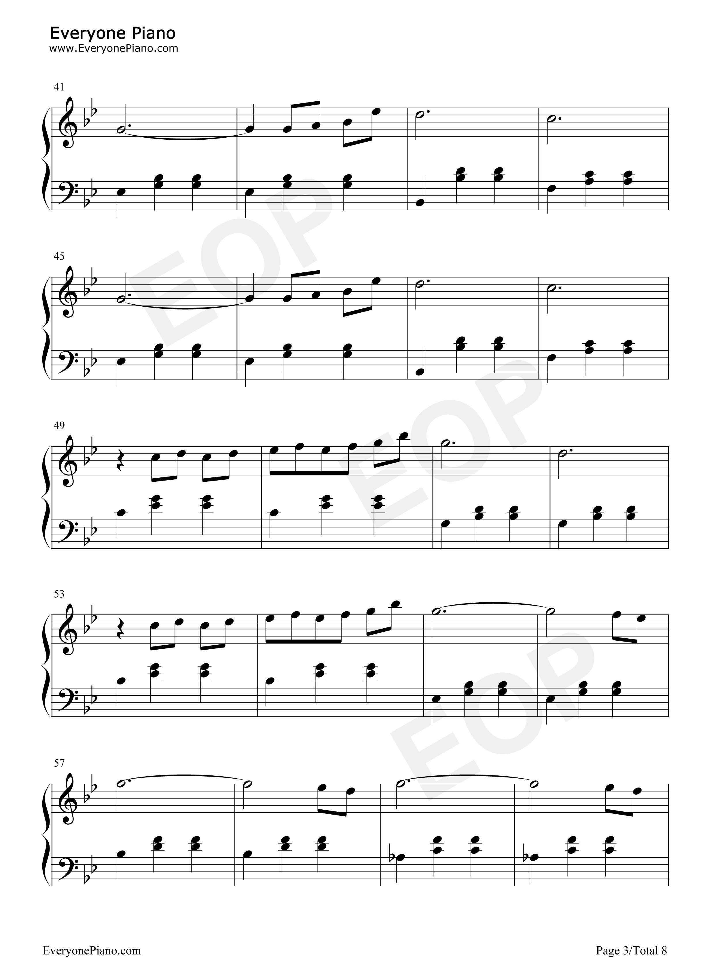 Bluebird钢琴谱_Alexis_Ffrench