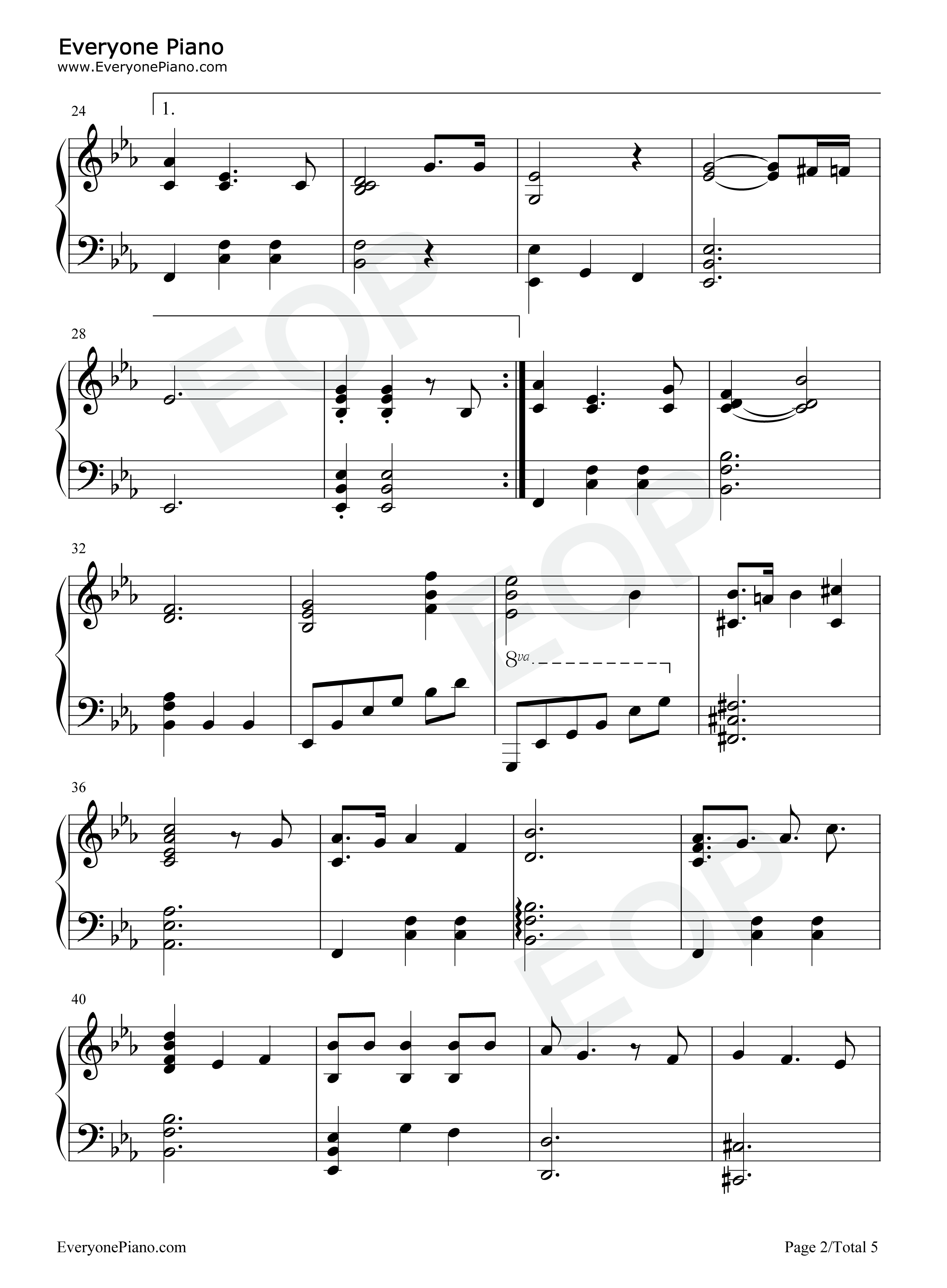 Le_Festin钢琴谱_Camille