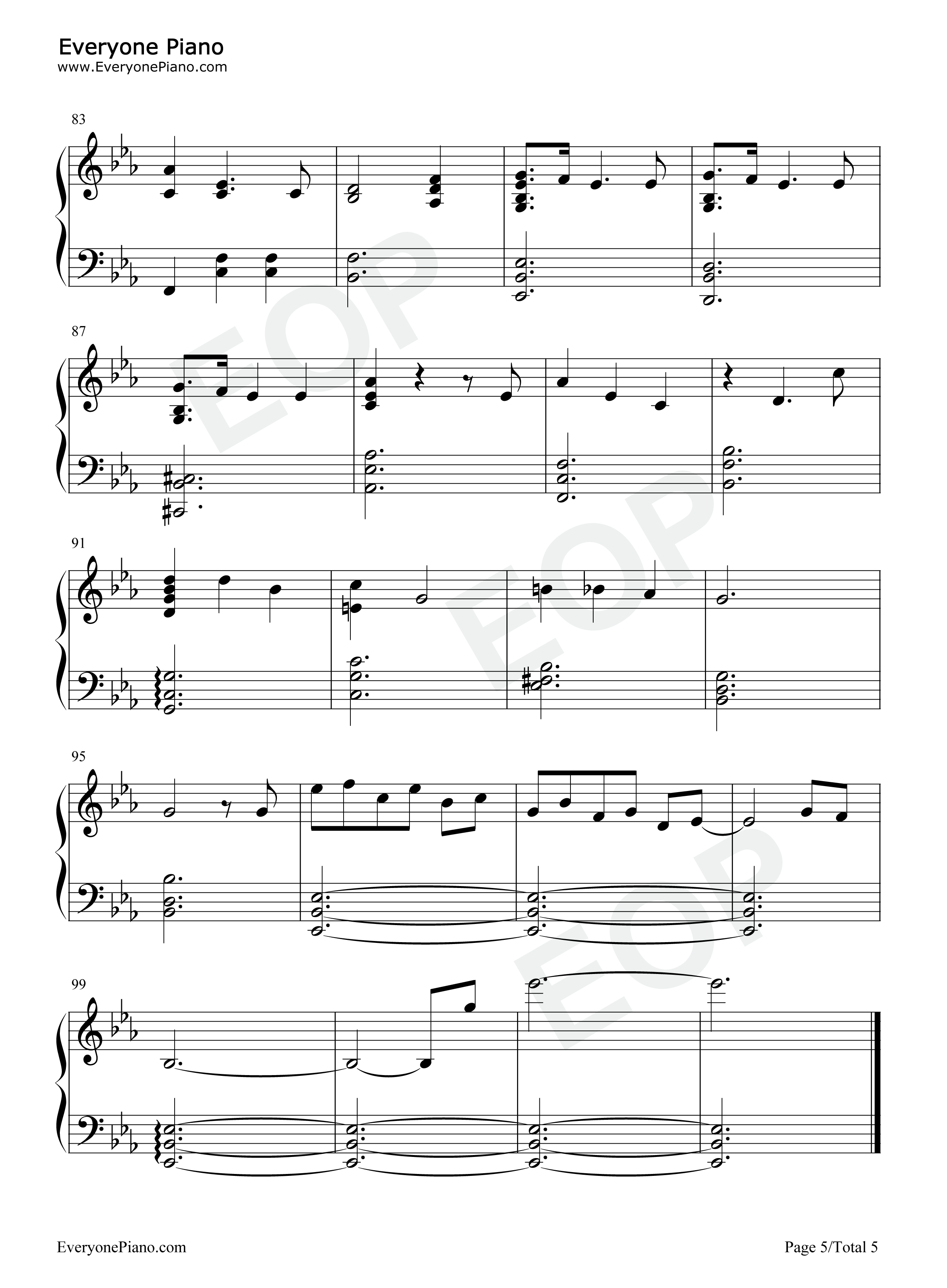 Le_Festin钢琴谱_Camille