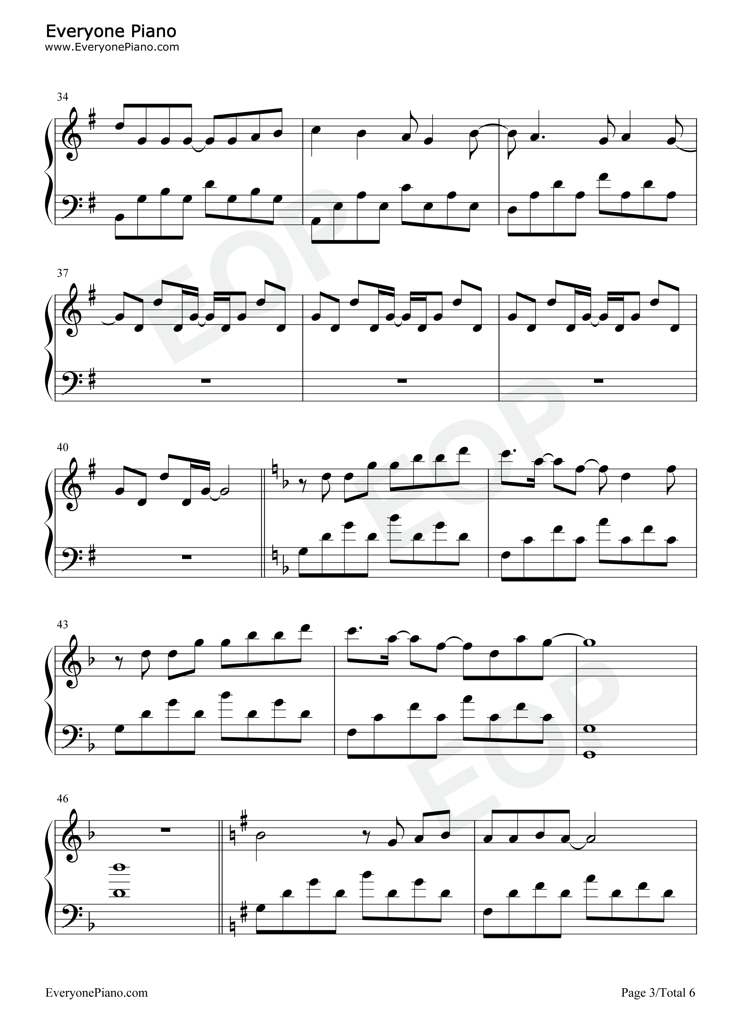 花香钢琴谱_周传雄_许绍洋