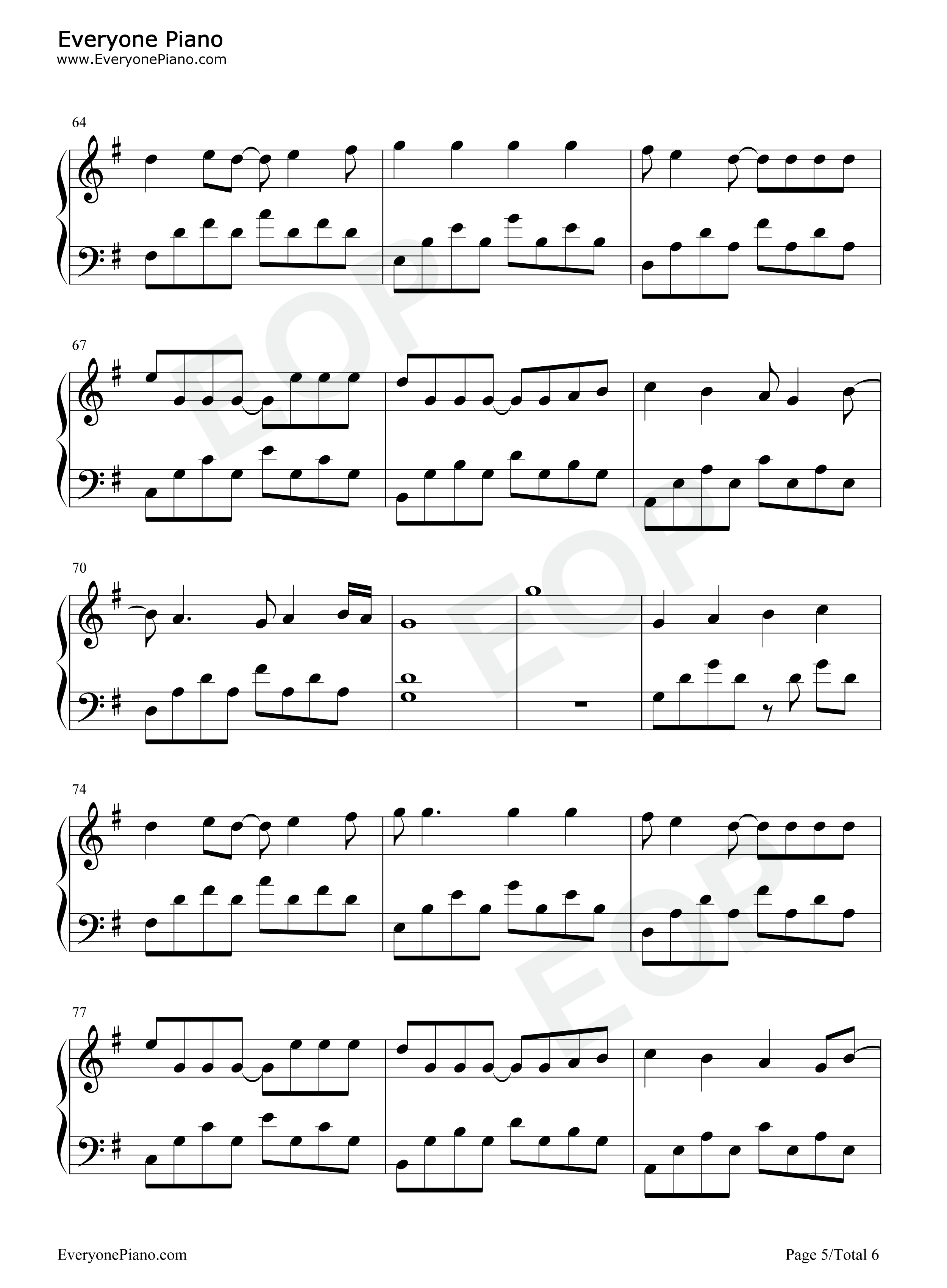 花香钢琴谱_周传雄_许绍洋