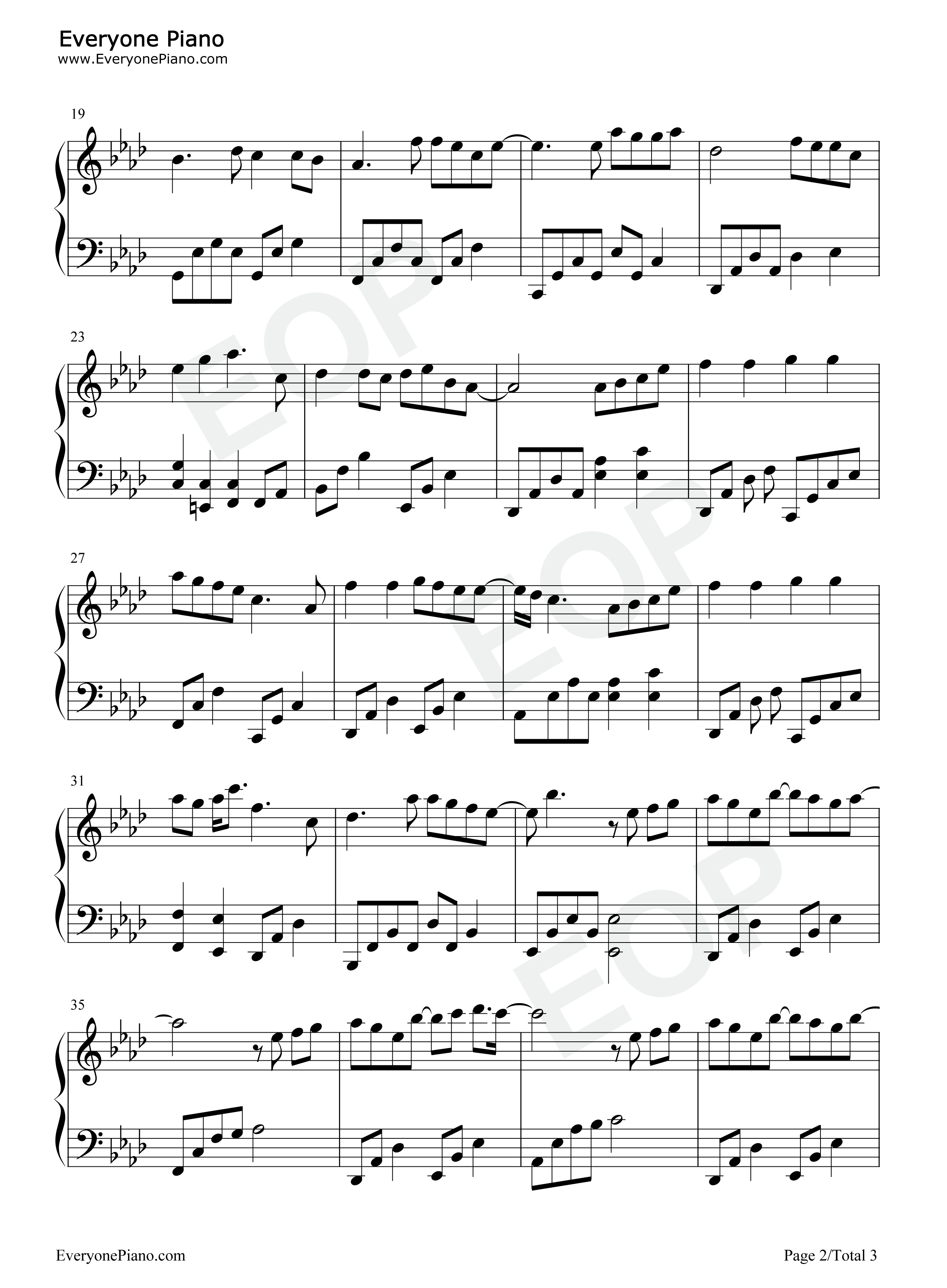 我曾遇到一束光钢琴谱_叶斯淳