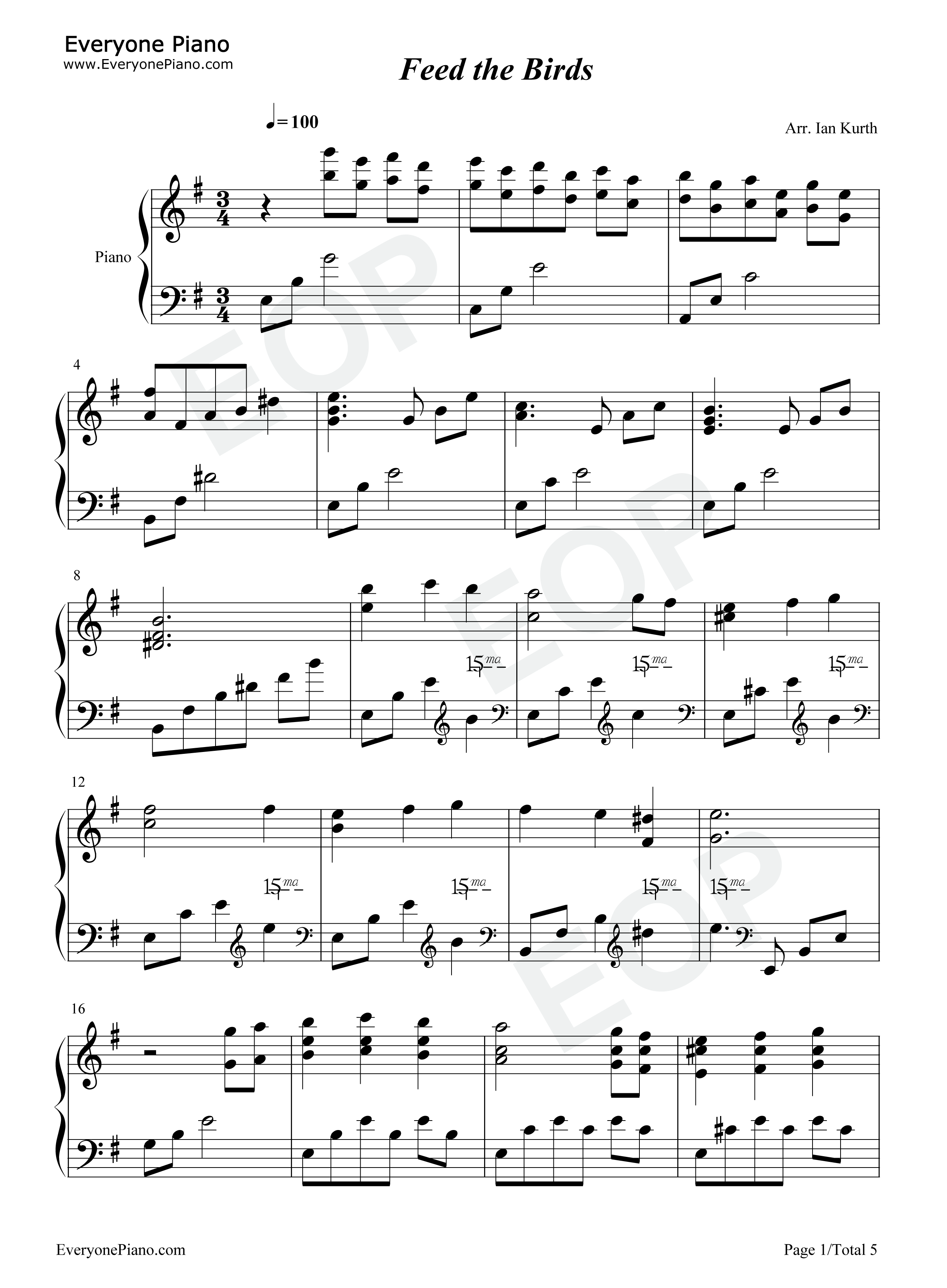 Feed_the_Birds钢琴谱_Julie_Andrews