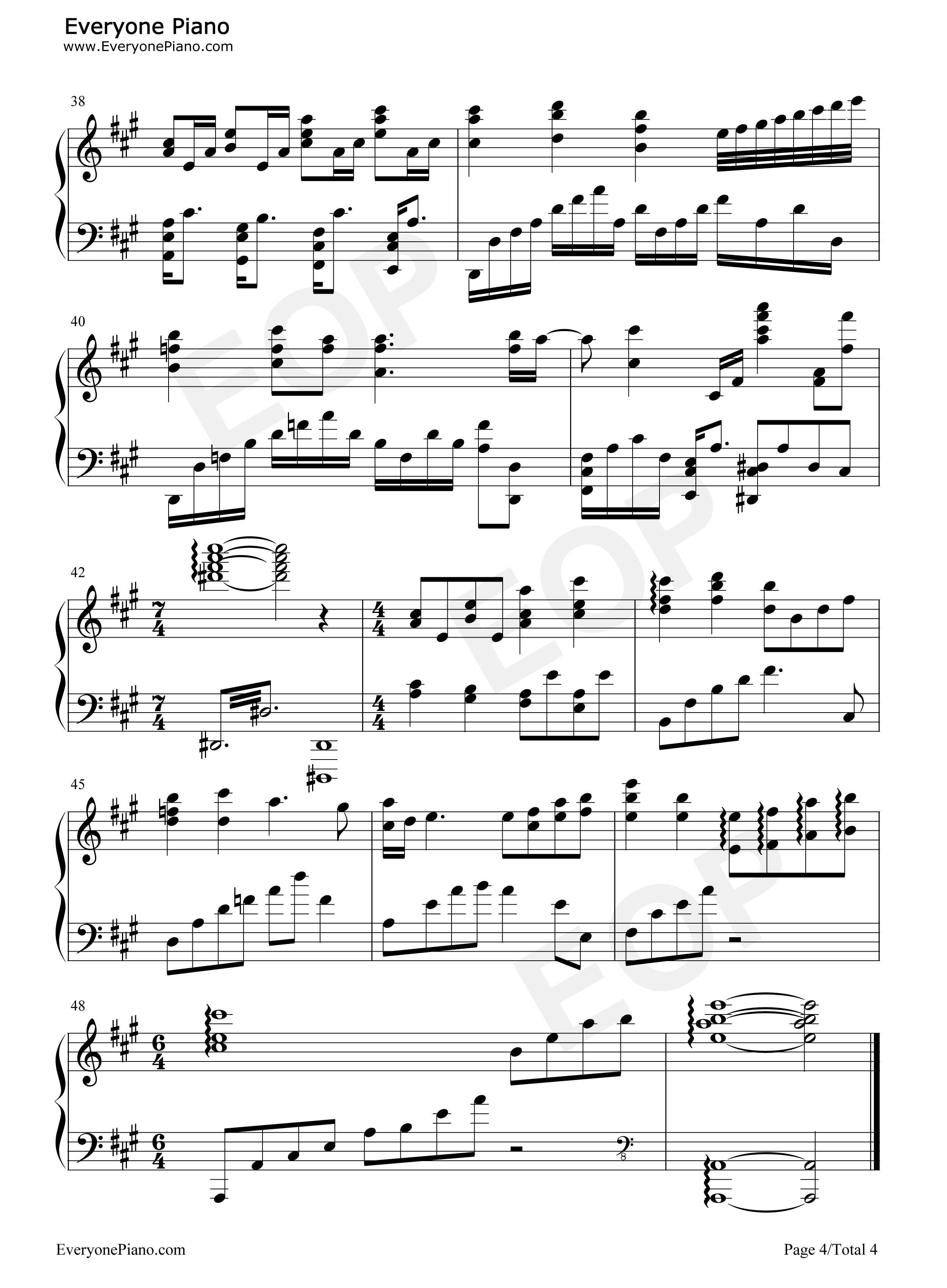 Reflection钢琴谱_Lea_Salonga