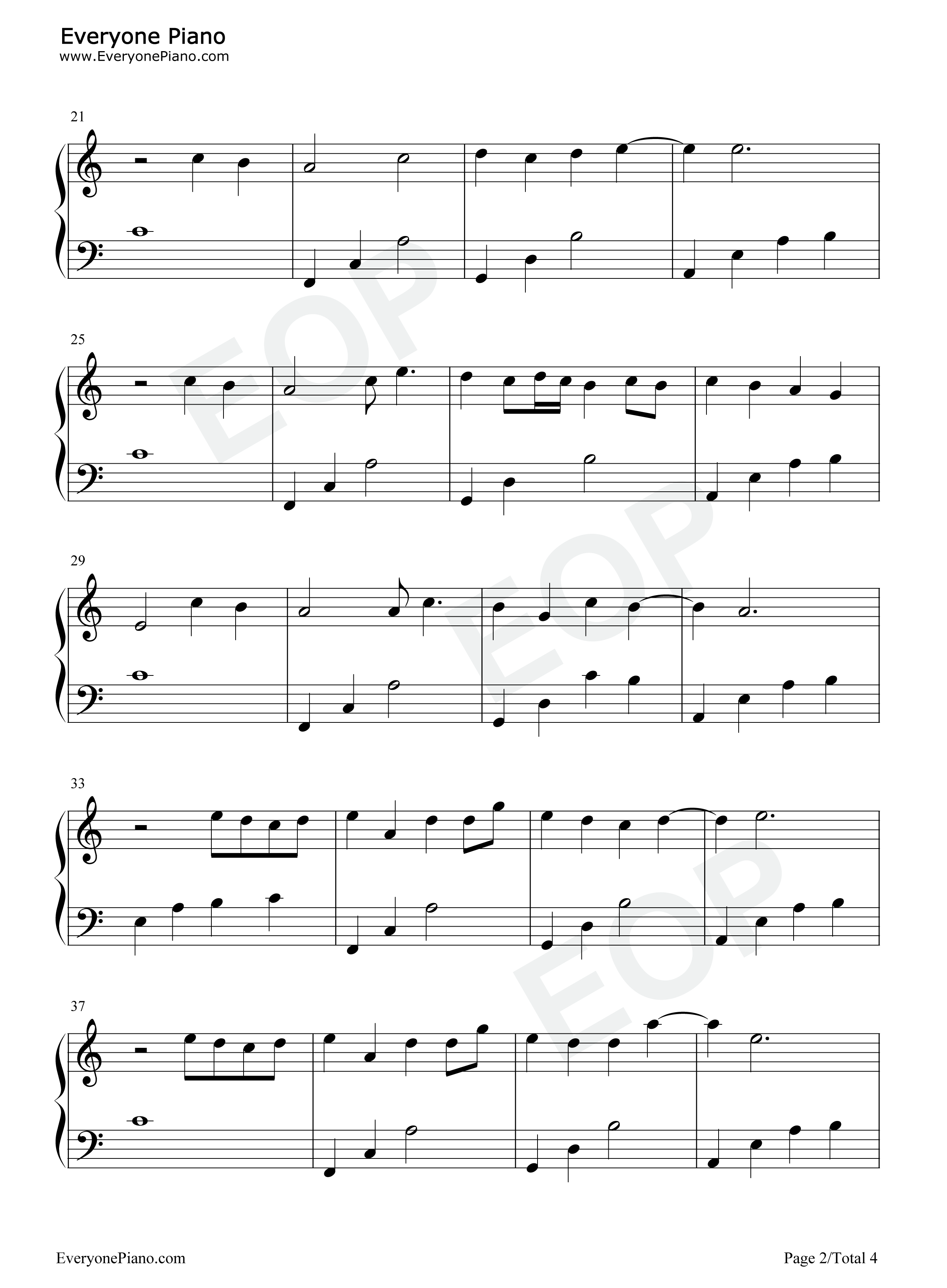 别念_Do_not_miss_一首治愈心灵的钢琴曲钢琴谱_Funton