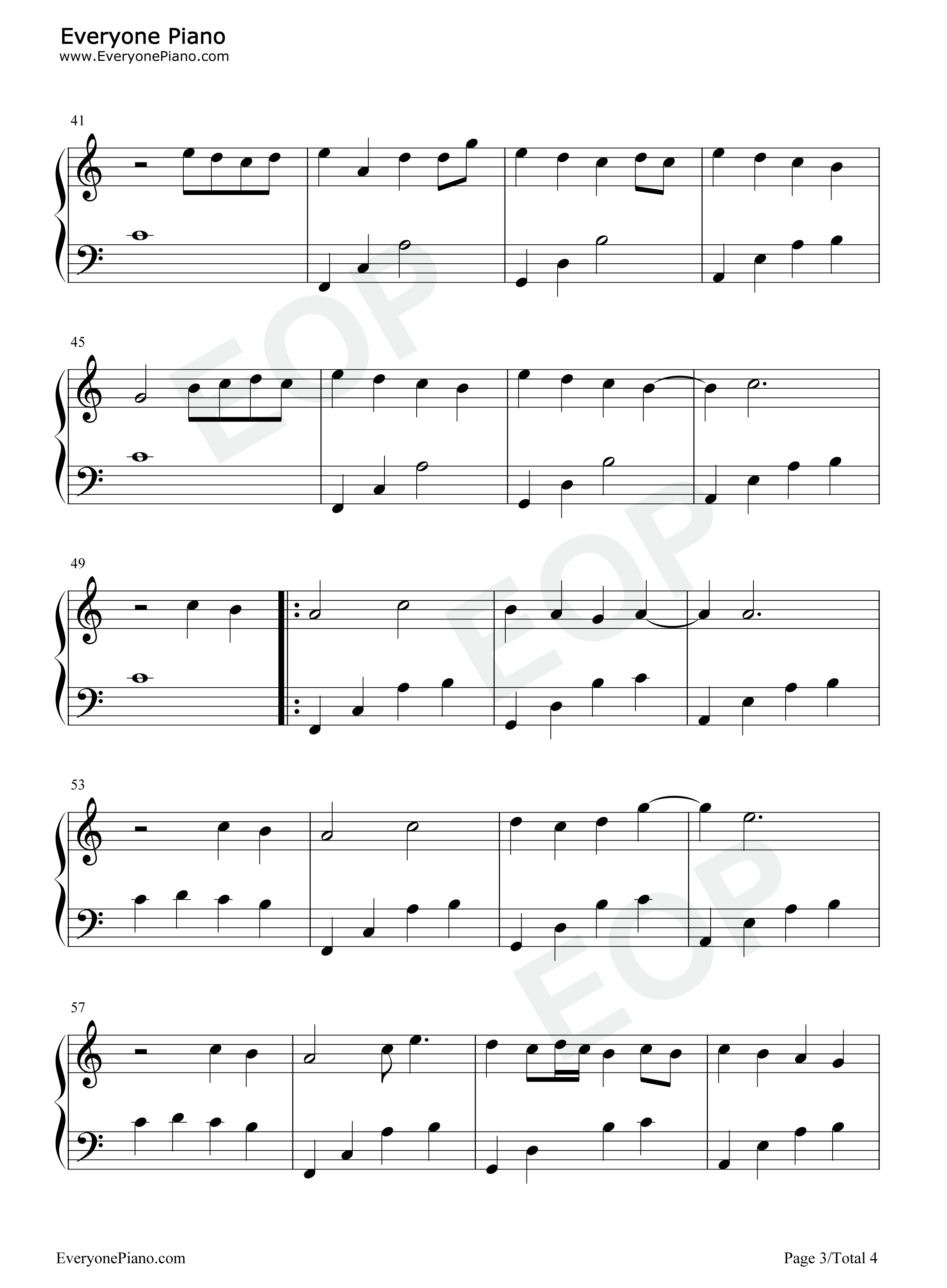 别念_Do_not_miss_一首治愈心灵的钢琴曲钢琴谱_Funton