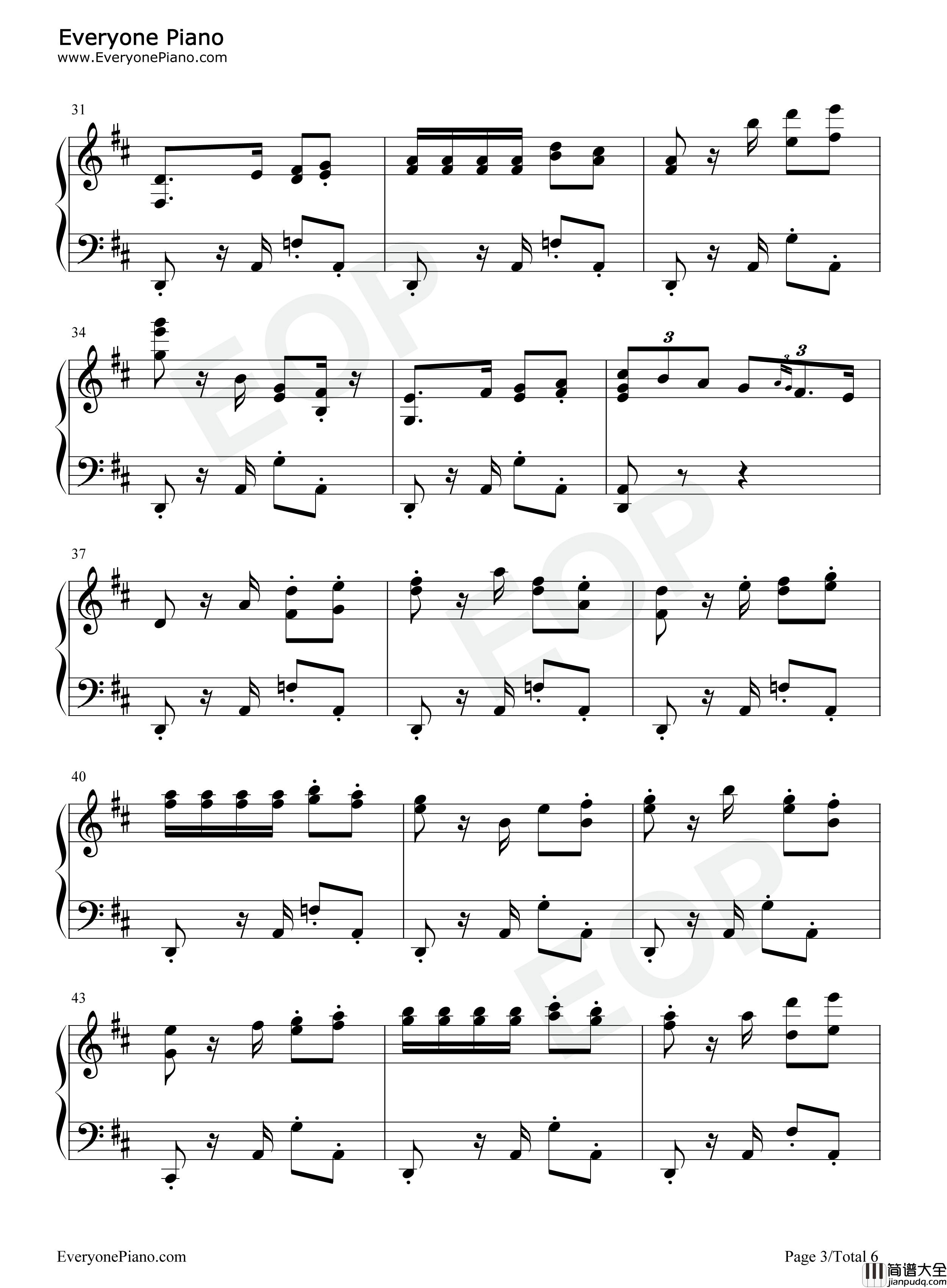 卡门钢琴谱_乔治·比才