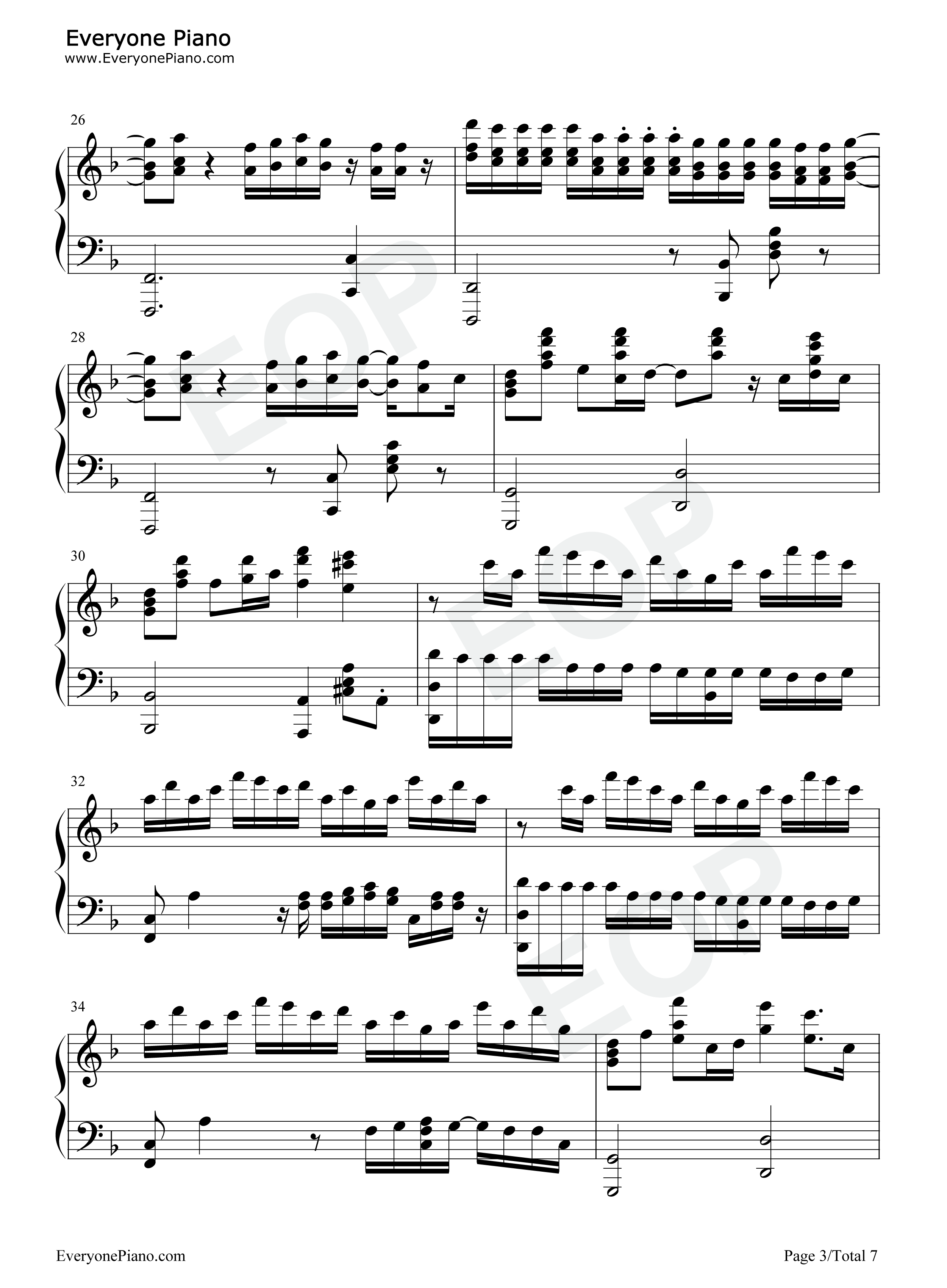 铃芽钢琴谱_十明