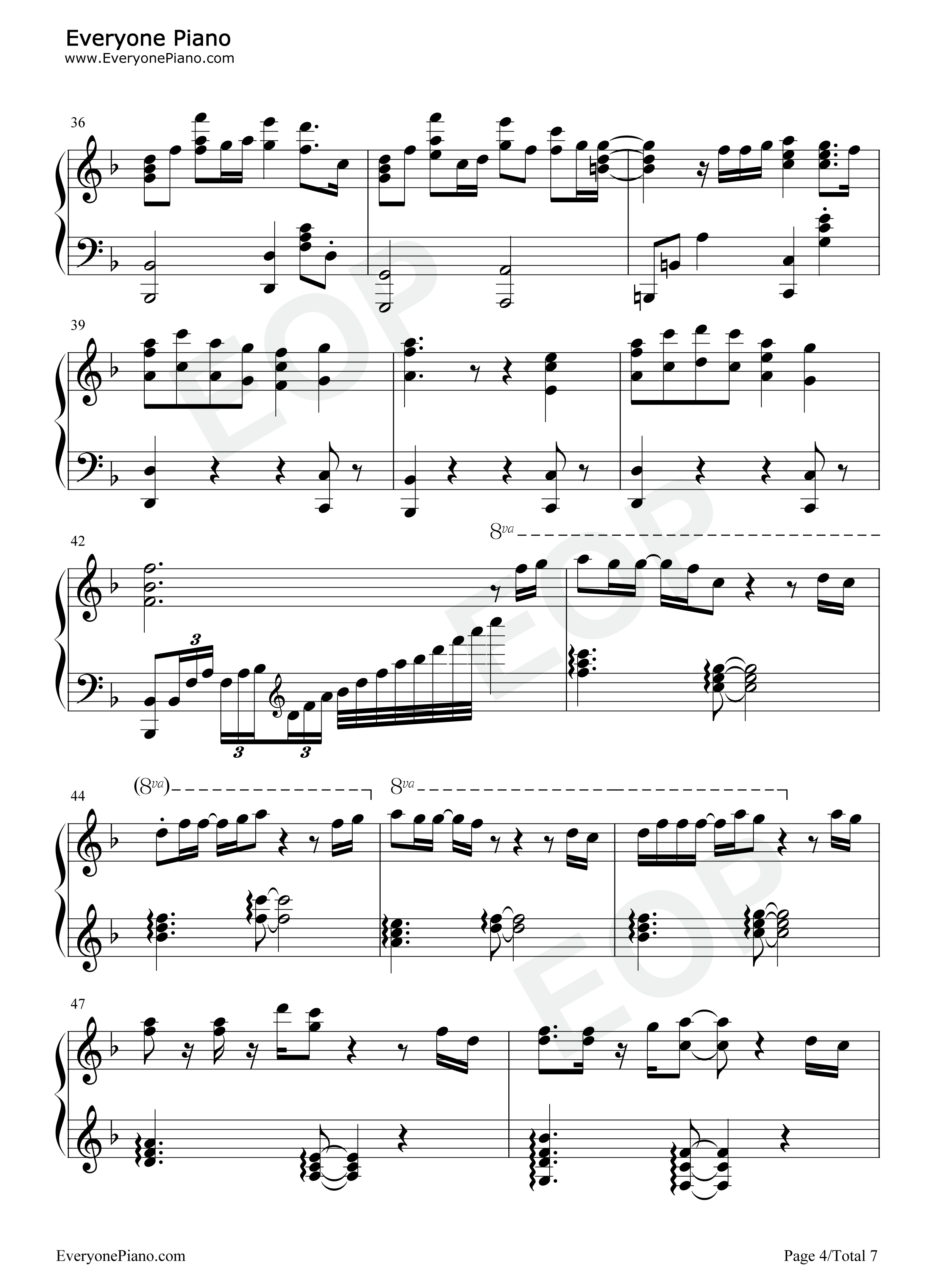 铃芽钢琴谱_十明