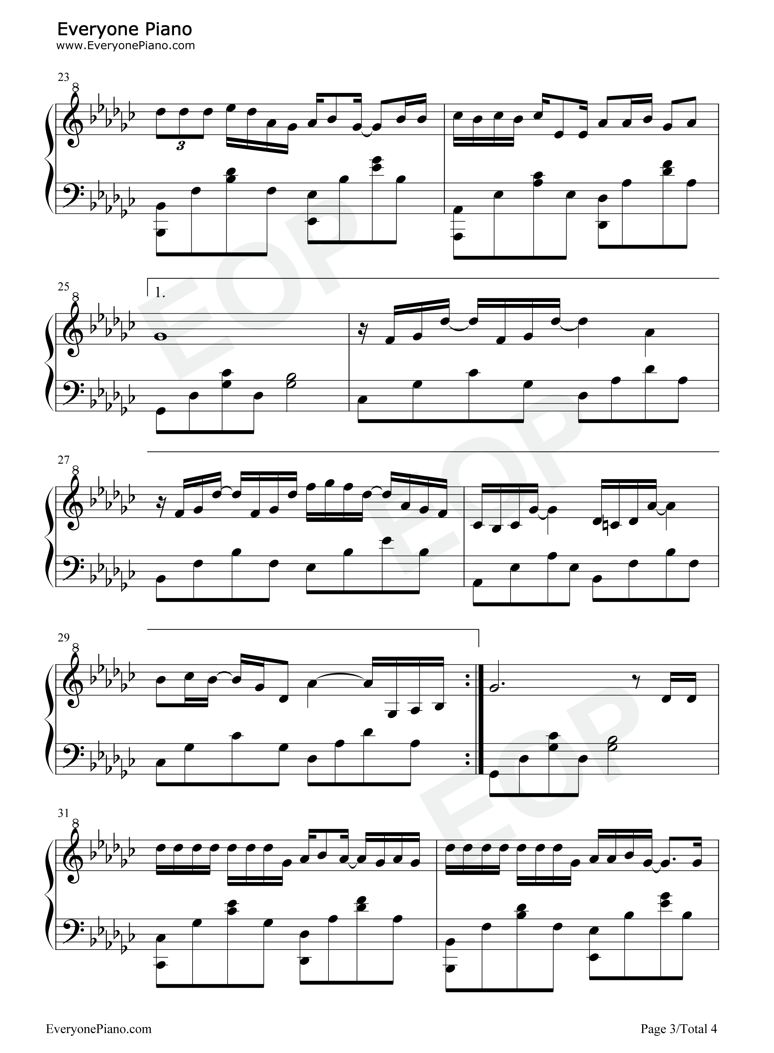 可能钢琴谱_李怡然同学