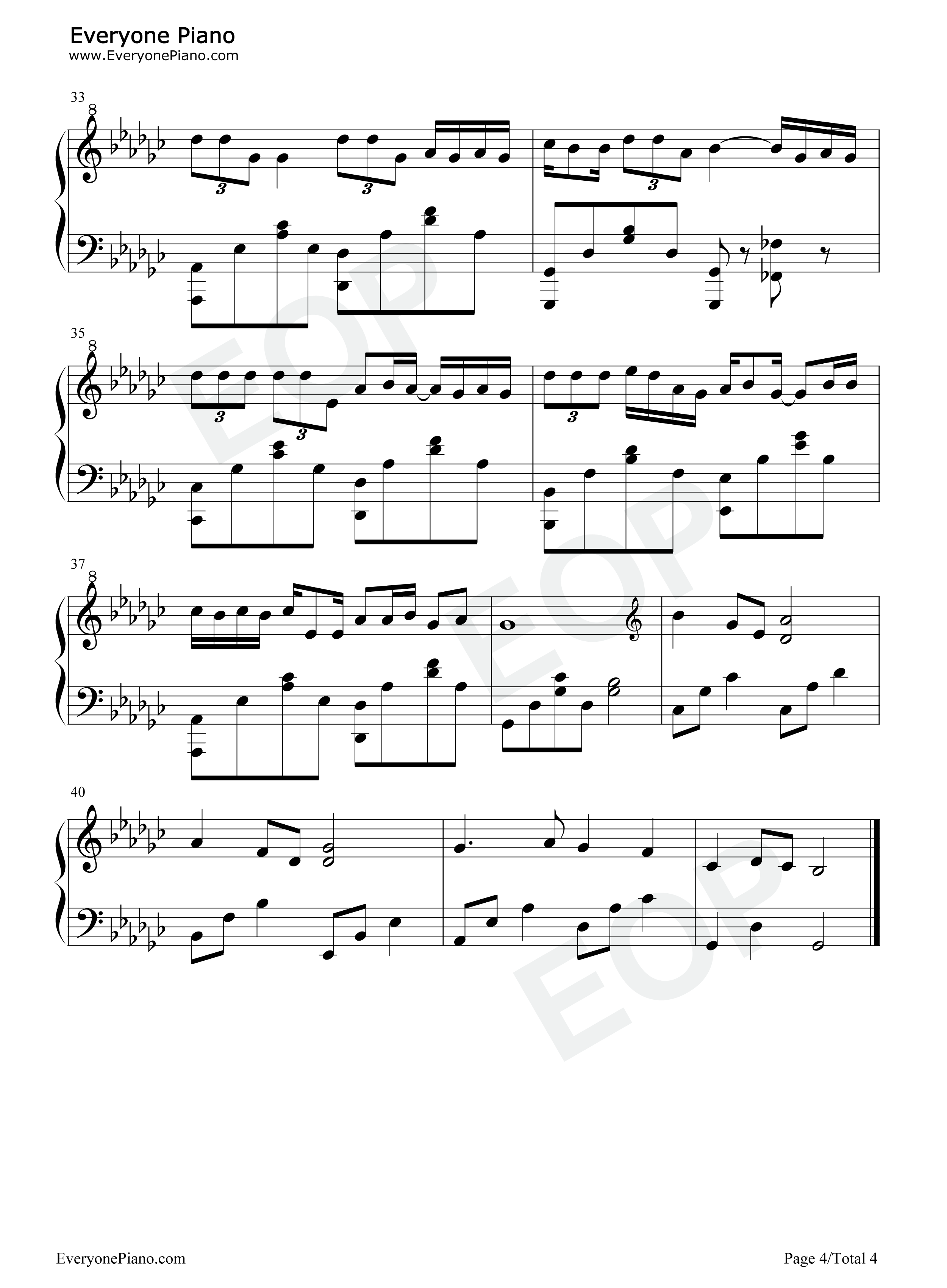 可能钢琴谱_李怡然同学