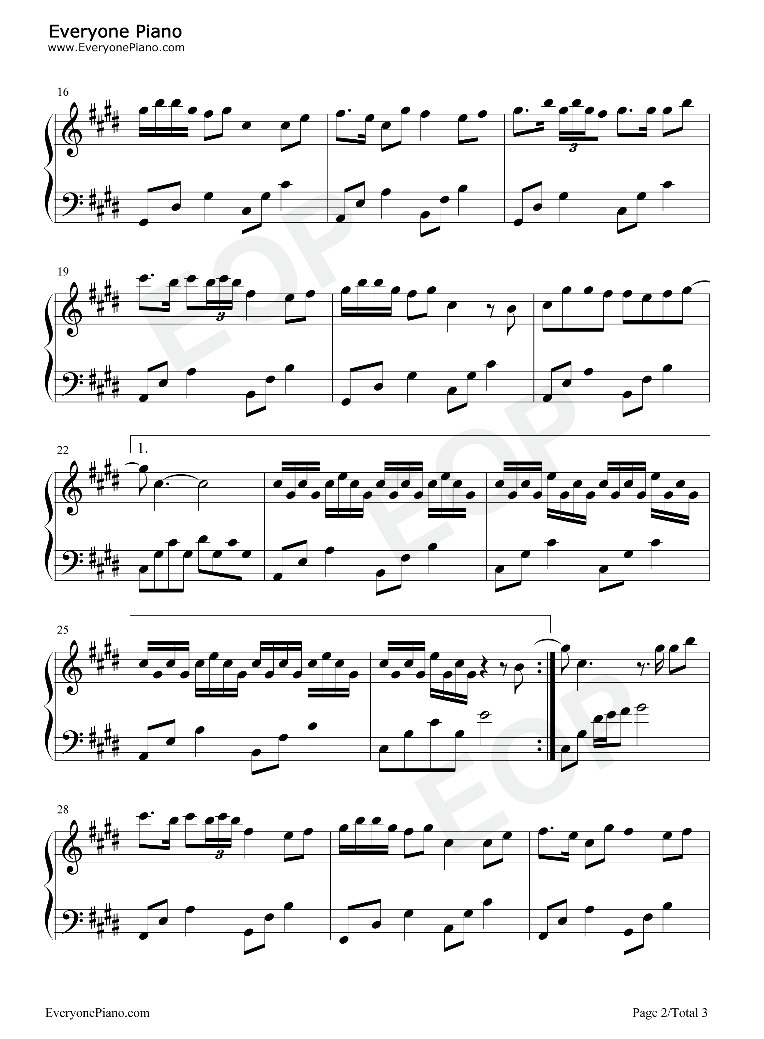 难却钢琴谱_平生不晚_祥嘞嘞