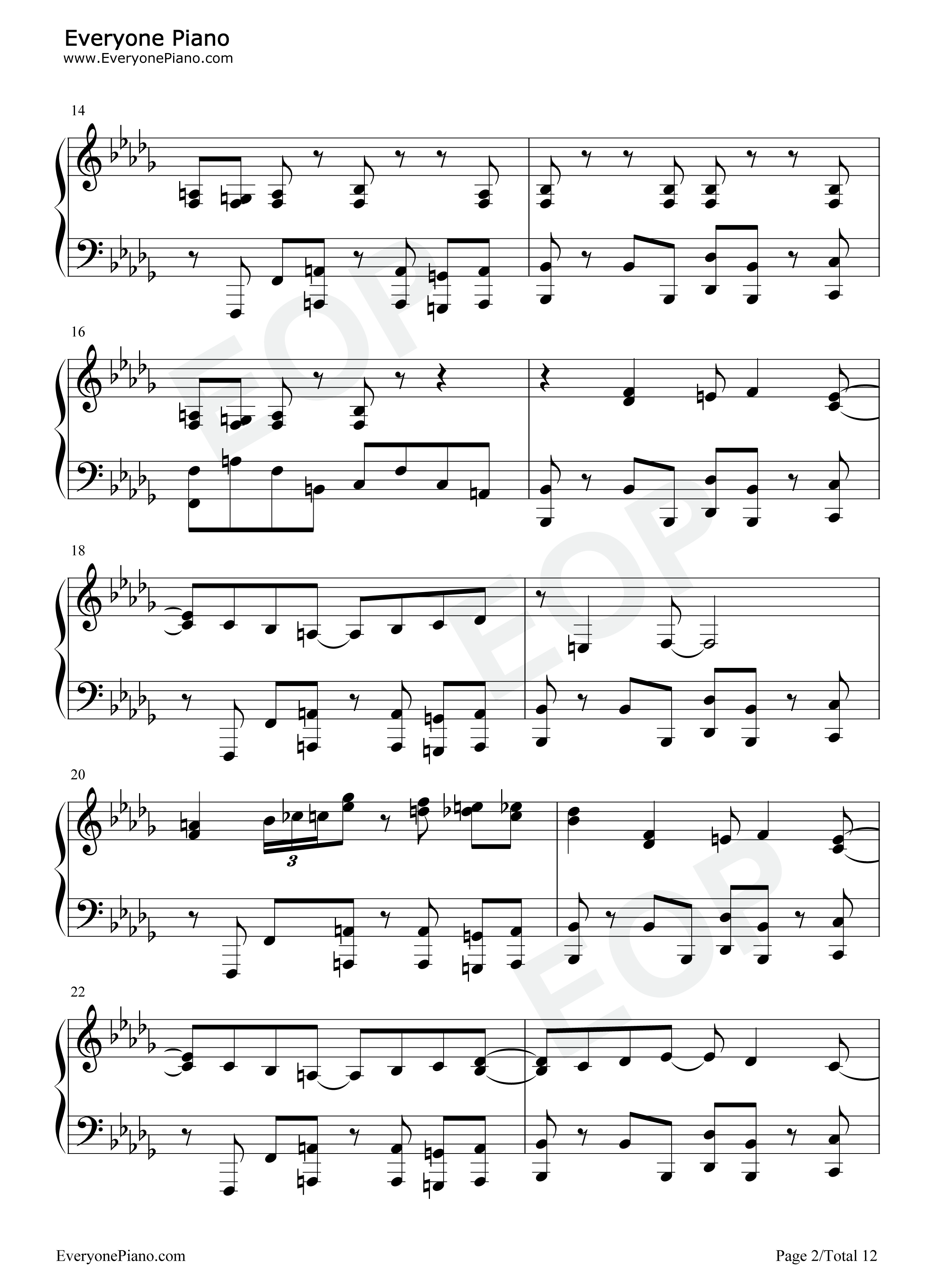 KICK_BACK钢琴谱_米津玄师