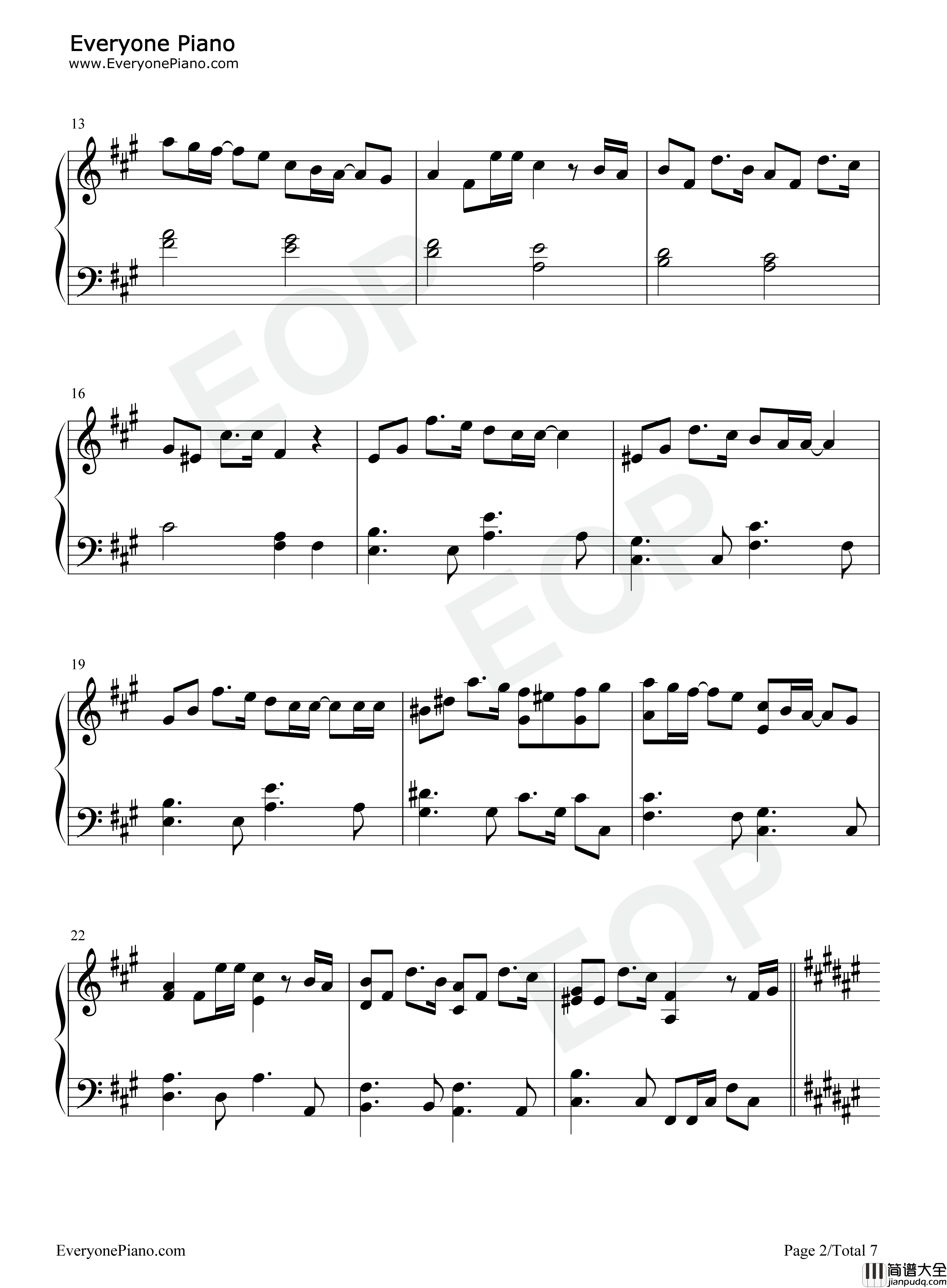 銀の龍の背に乗って钢琴谱_中岛美雪_中島みゆき