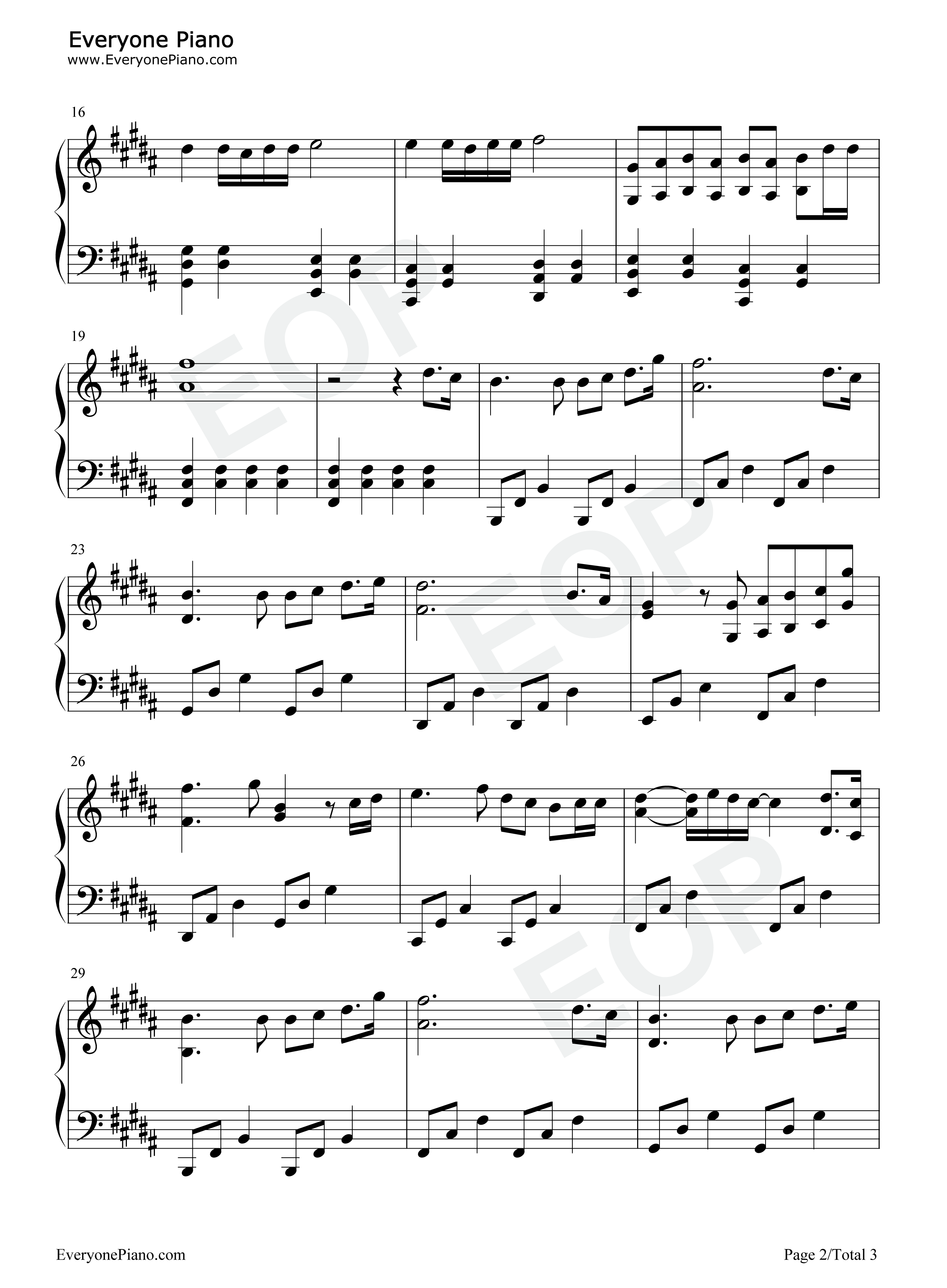 倶に钢琴谱_中岛美雪