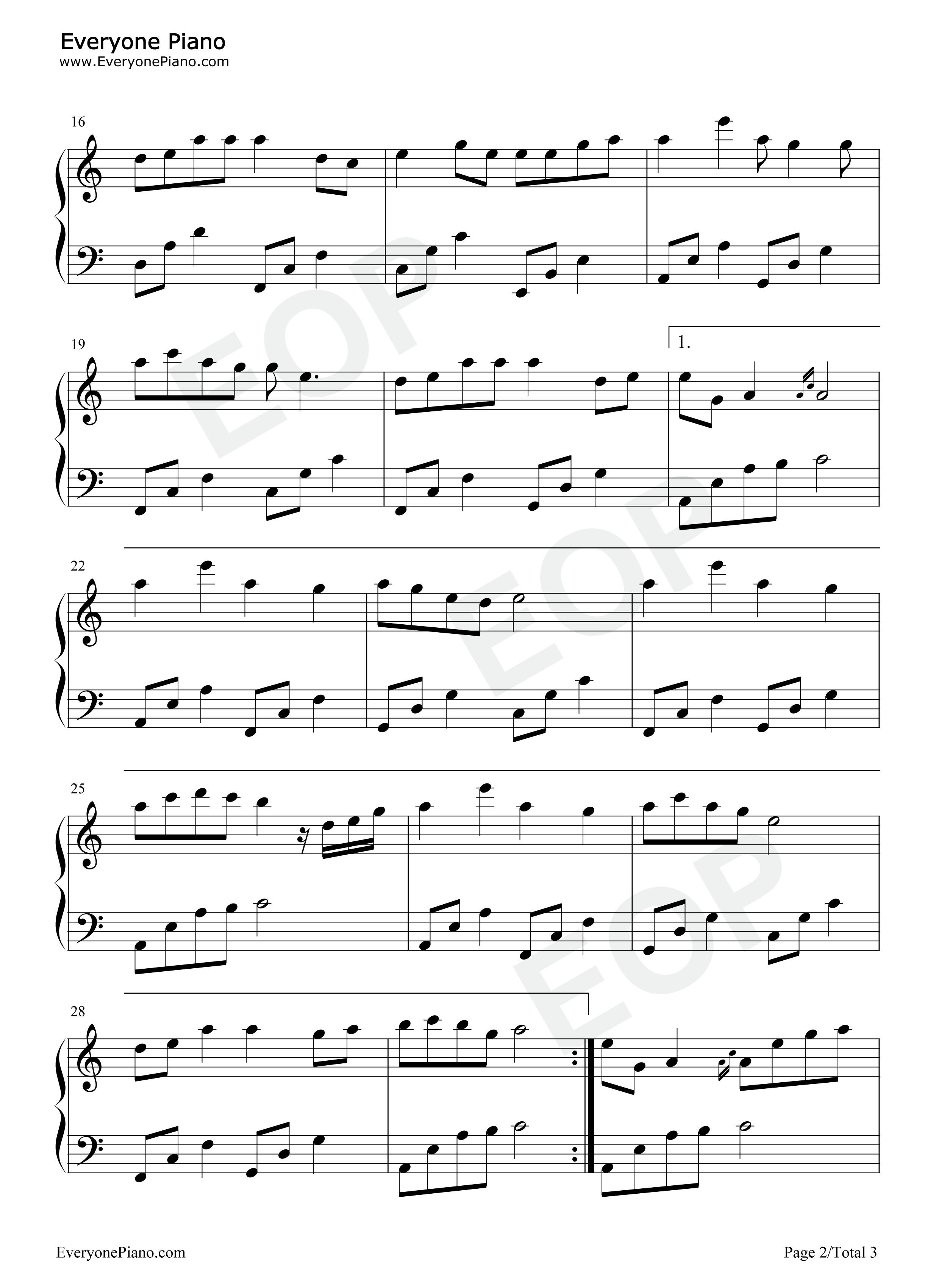 小城画师钢琴谱_李小贝