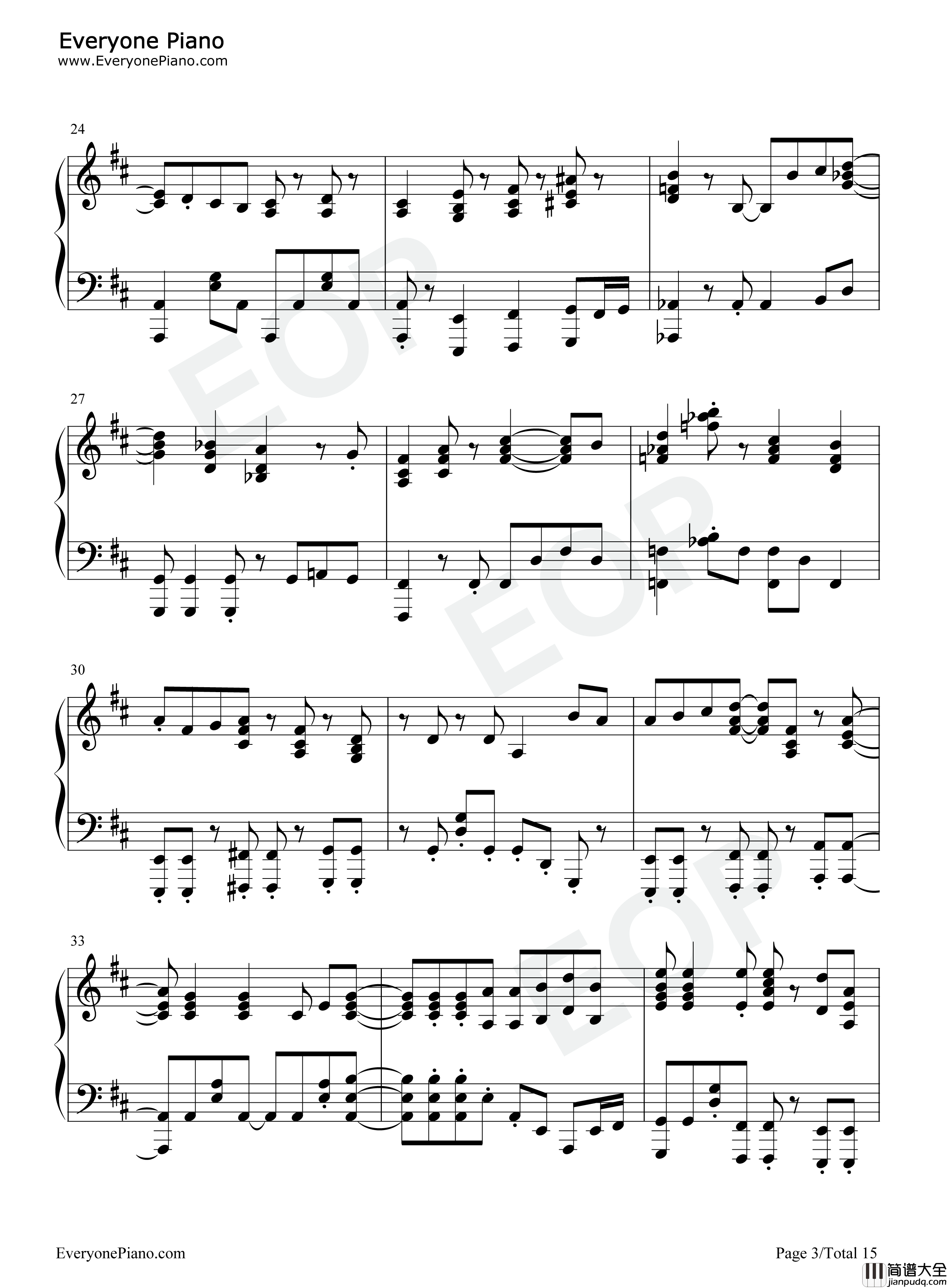 SOUVENIR钢琴谱_BUMP_OF_CHICKEN