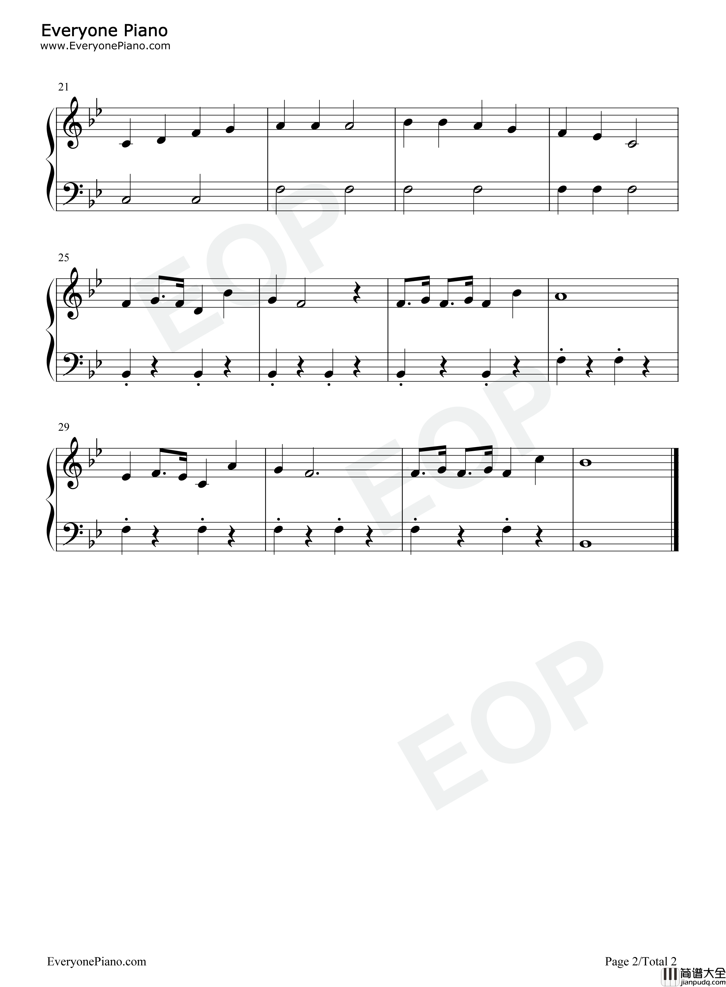 红鼻子驯鹿鲁道夫钢琴谱_Johnny_Marks