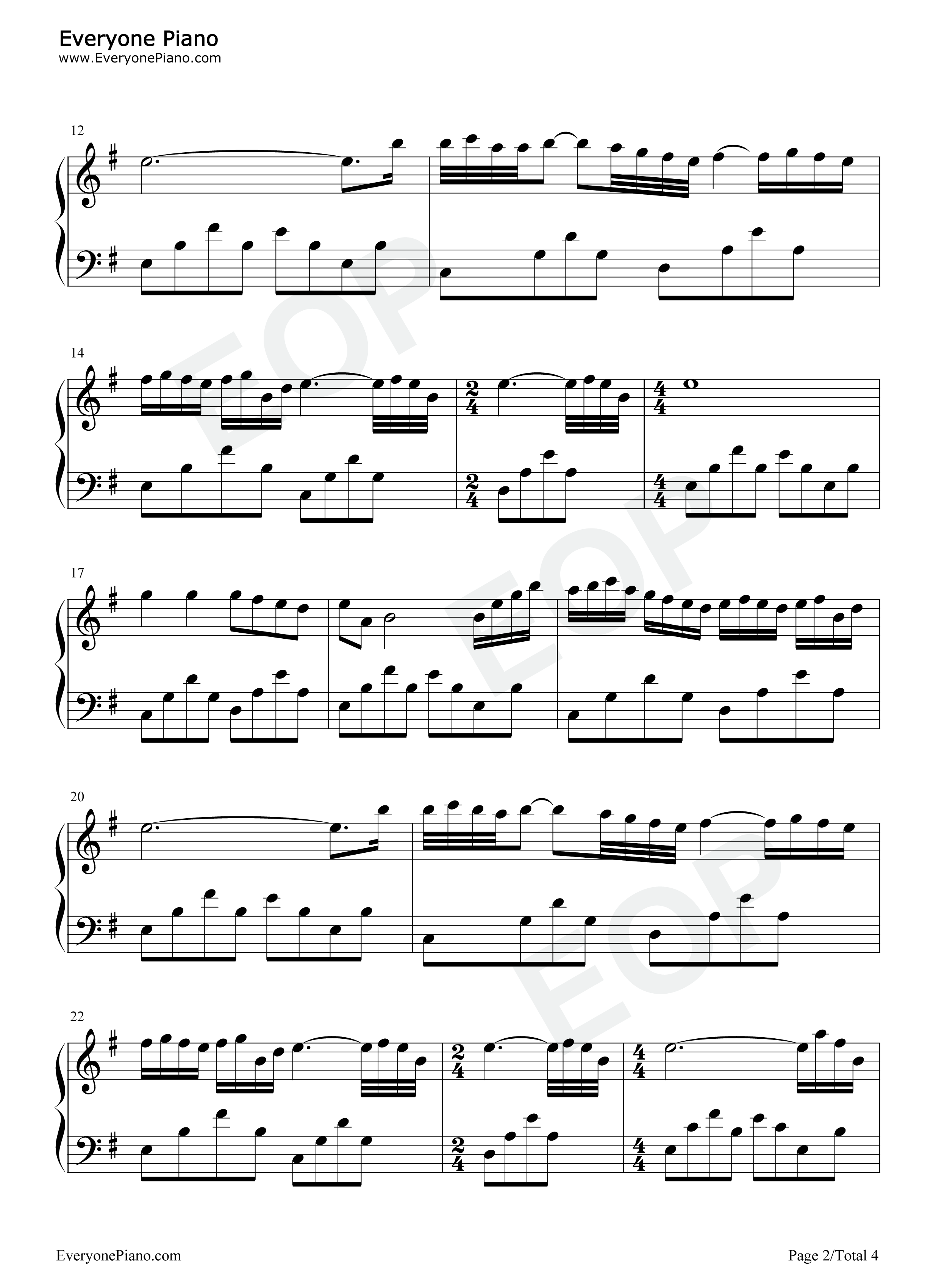 Unspoken钢琴谱_Elizabeth_Naccarato