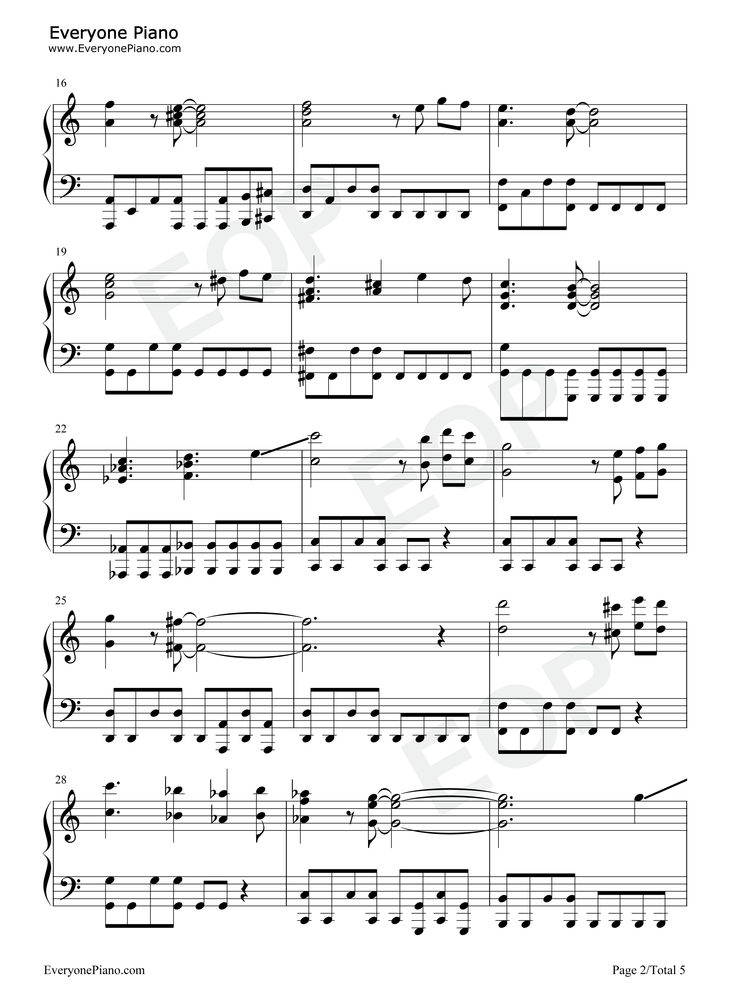 Gusty_Garden_Galaxy钢琴谱_横田真人